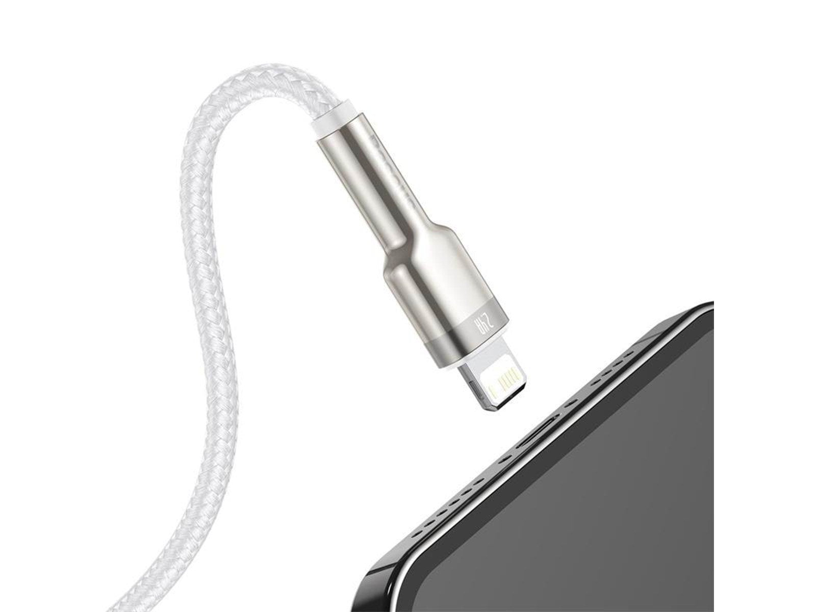 Baseus USB cable for Lightning  Cafule 2.4A 2m (white)