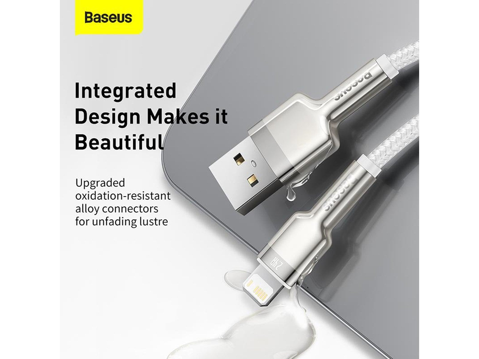 Baseus USB cable for Lightning  Cafule 2.4A 2m (white)
