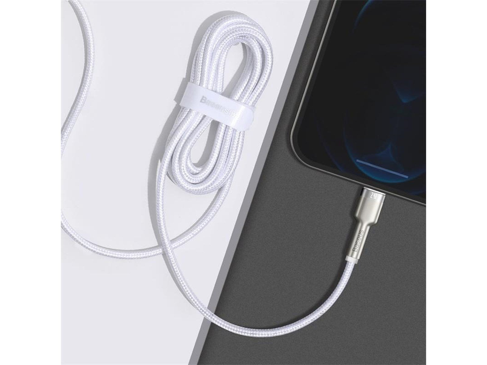 Baseus USB cable for Lightning  Cafule 2.4A 2m (white)