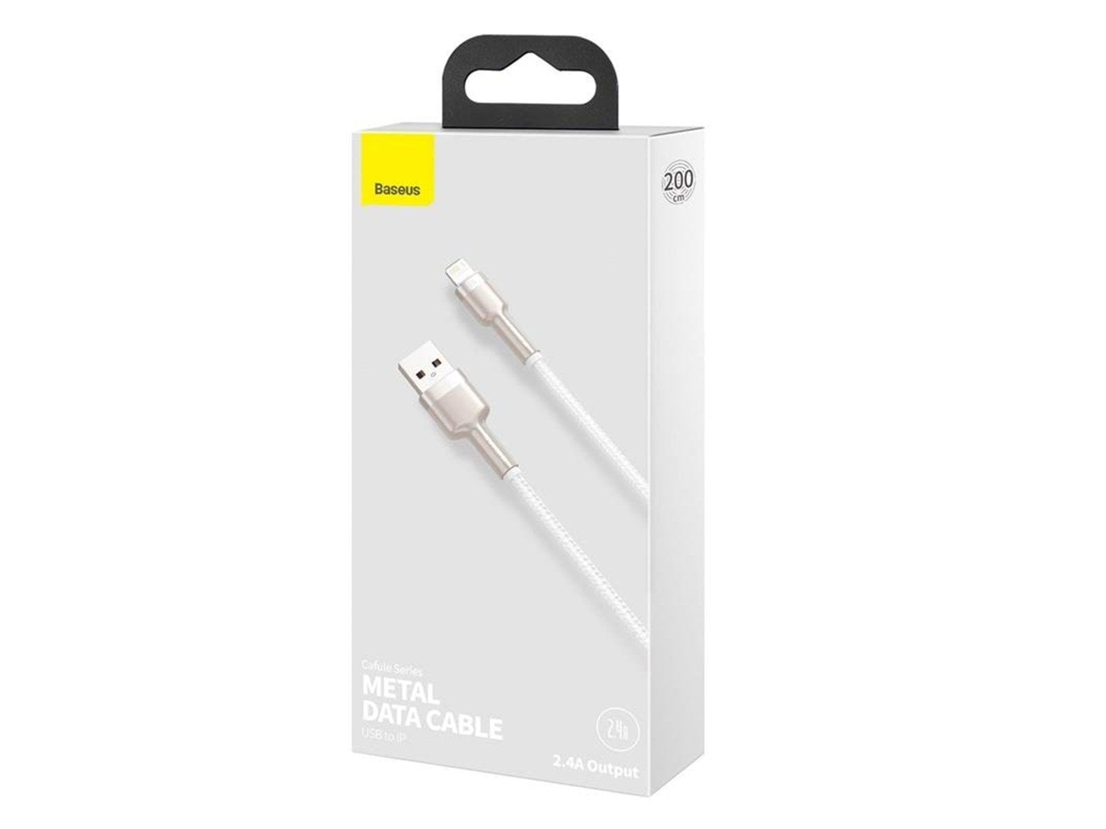 Baseus USB cable for Lightning  Cafule 2.4A 2m (white)