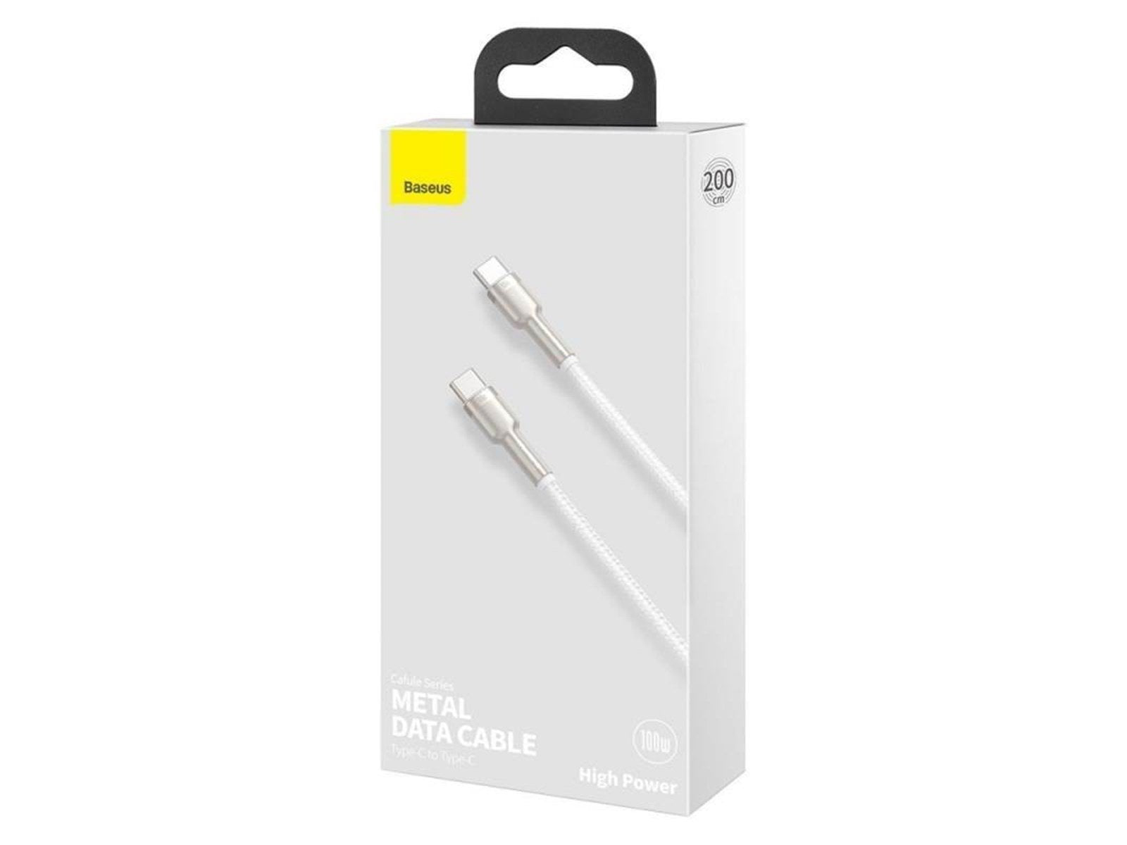 Baseus Cable USB-C to USB-C  Cafule 100W 2m (white)