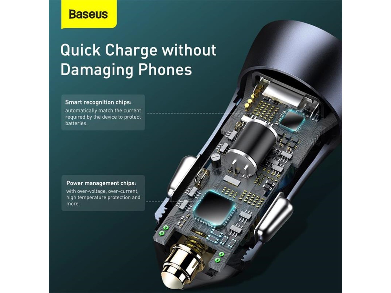 Baseus Golden Contactor Pro USB + USB-C 40W - Grey