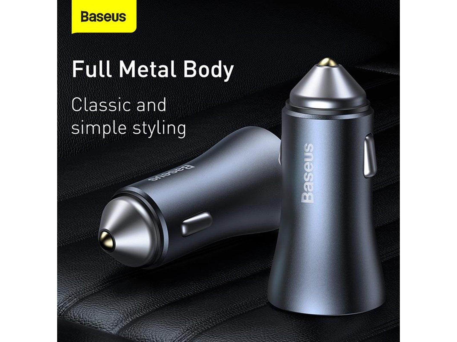 Baseus Golden Contactor Pro USB + USB-C 40W - Grey