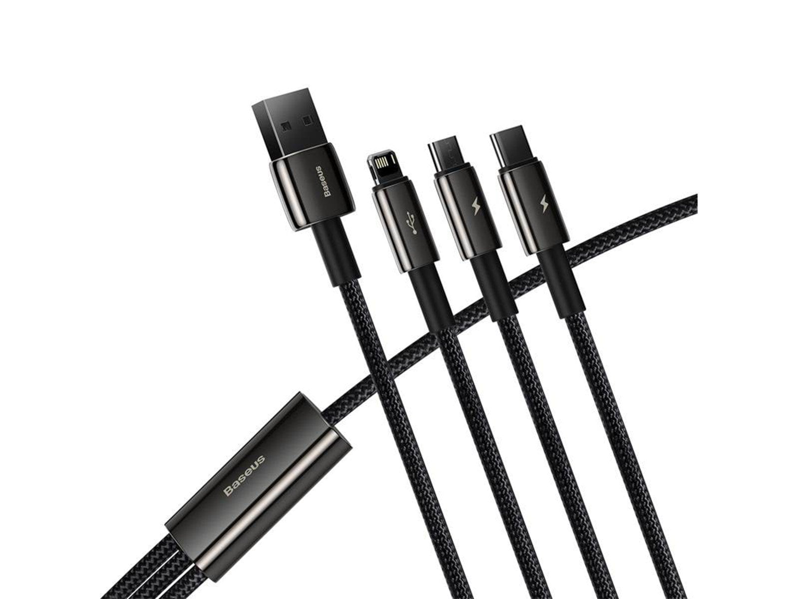 Baseus Tungsten Gold 3-in-1 USB cable