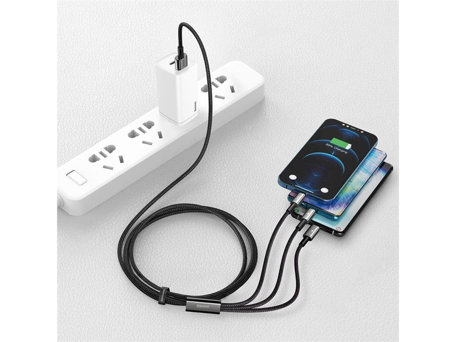 Baseus Tungsten Gold 3-in-1 USB cable