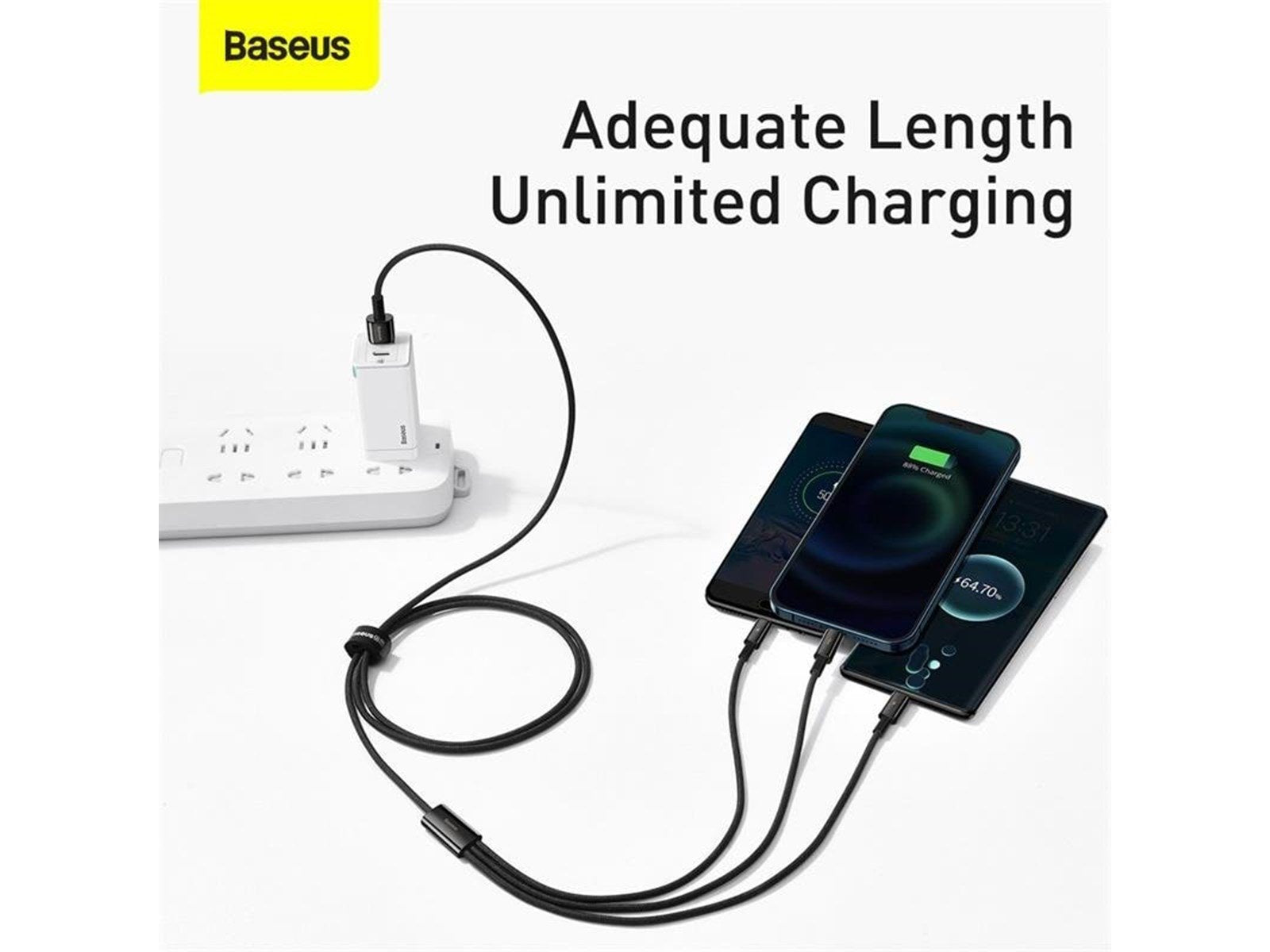 Baseus Tungsten Gold 3-in-1 USB cable
