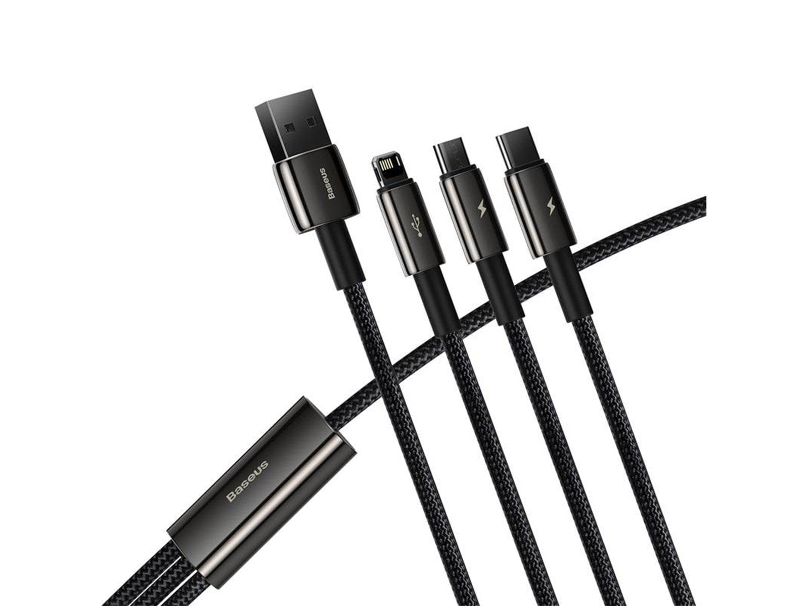 Baseus Tungsten Gold 3-in-1 USB cable