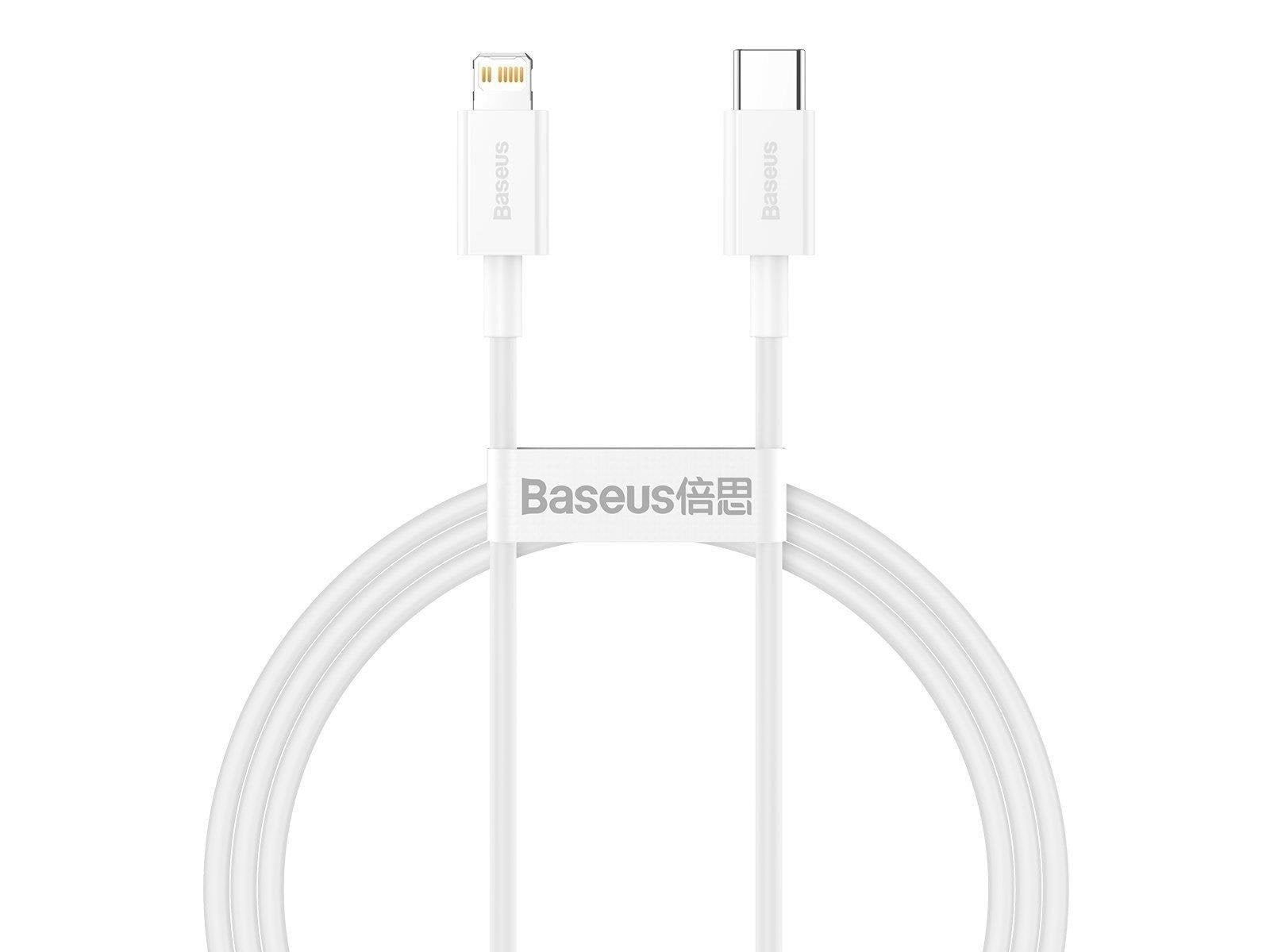 Baseus Superior Series Cable USB-C to Lightning 20W PD 1m (white)