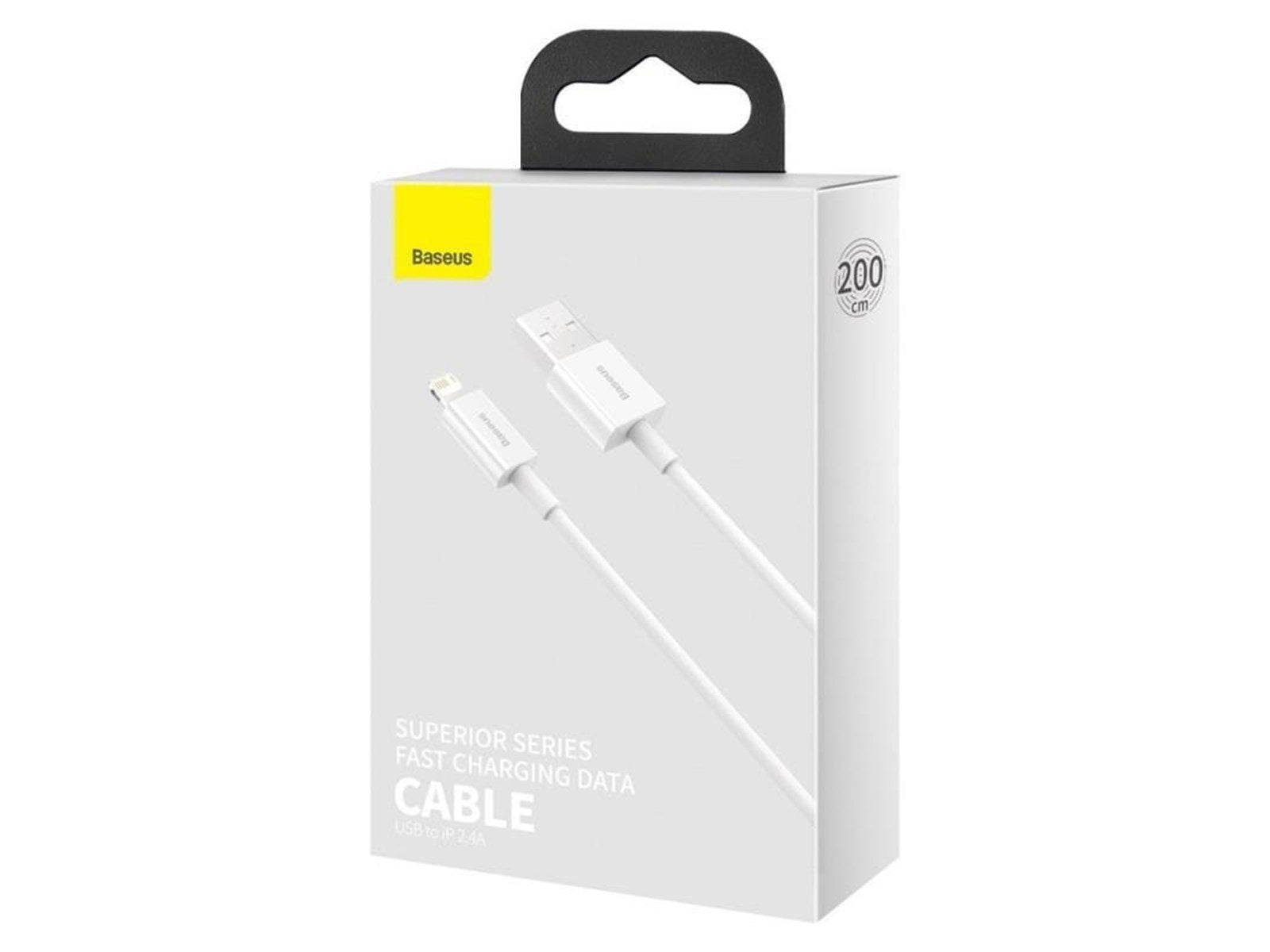 Baseus Superior Series Cable USB to iP 2.4A 2m (white)
