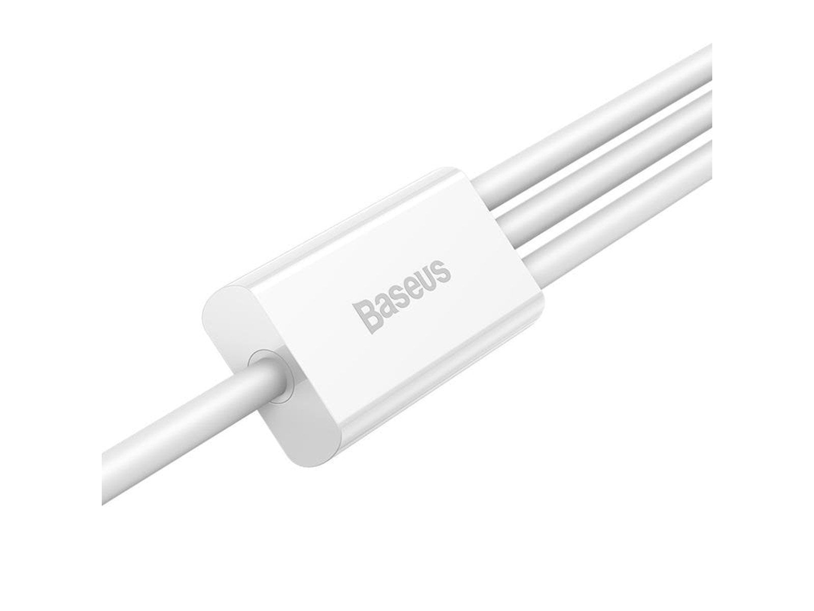 Baseus Superior Series USB to micro USB / USB-C / Lightning 3.5A 1.2m (white)