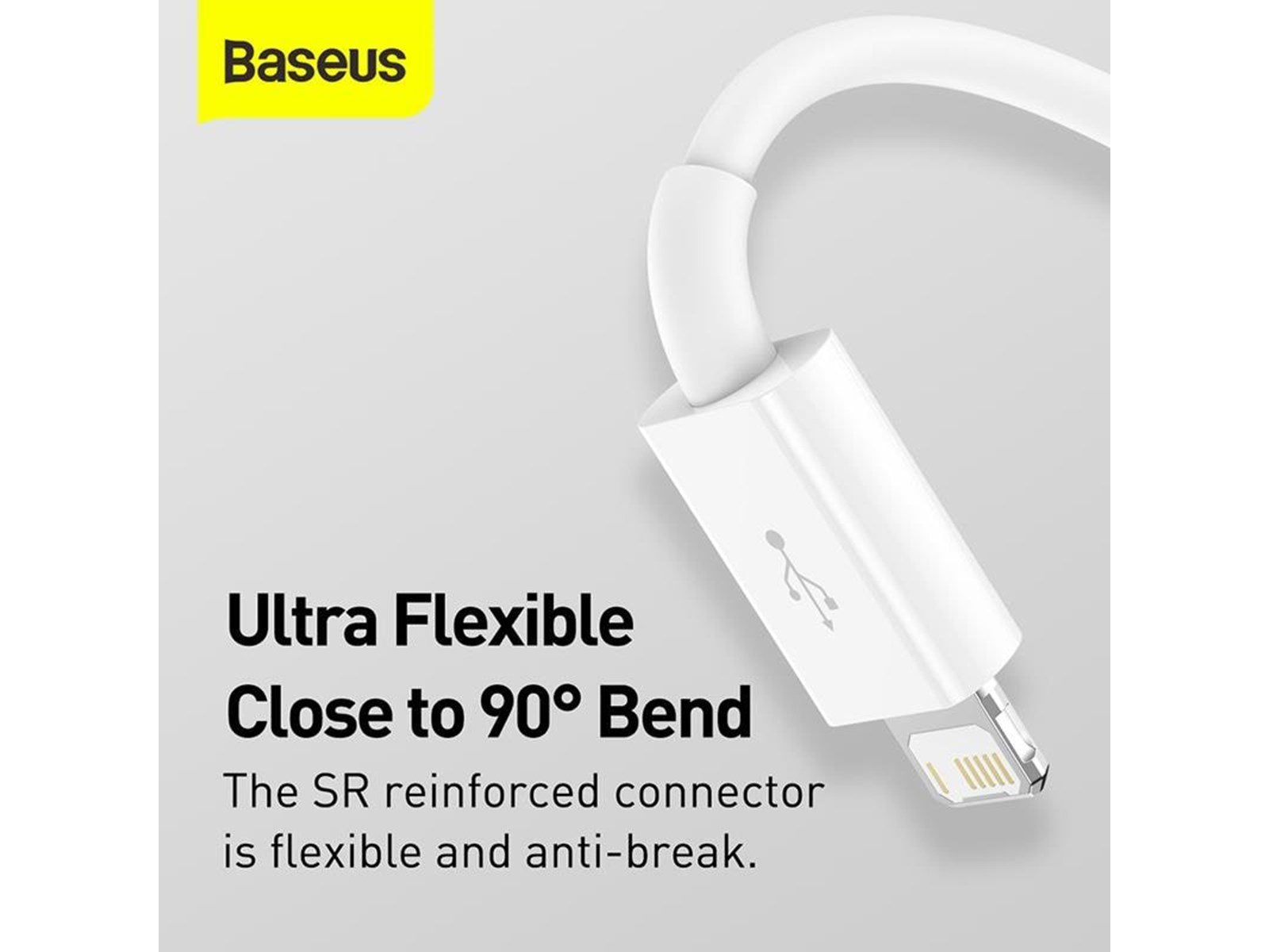 Baseus Superior Series USB to micro USB / USB-C / Lightning 3.5A 1.2m (white)