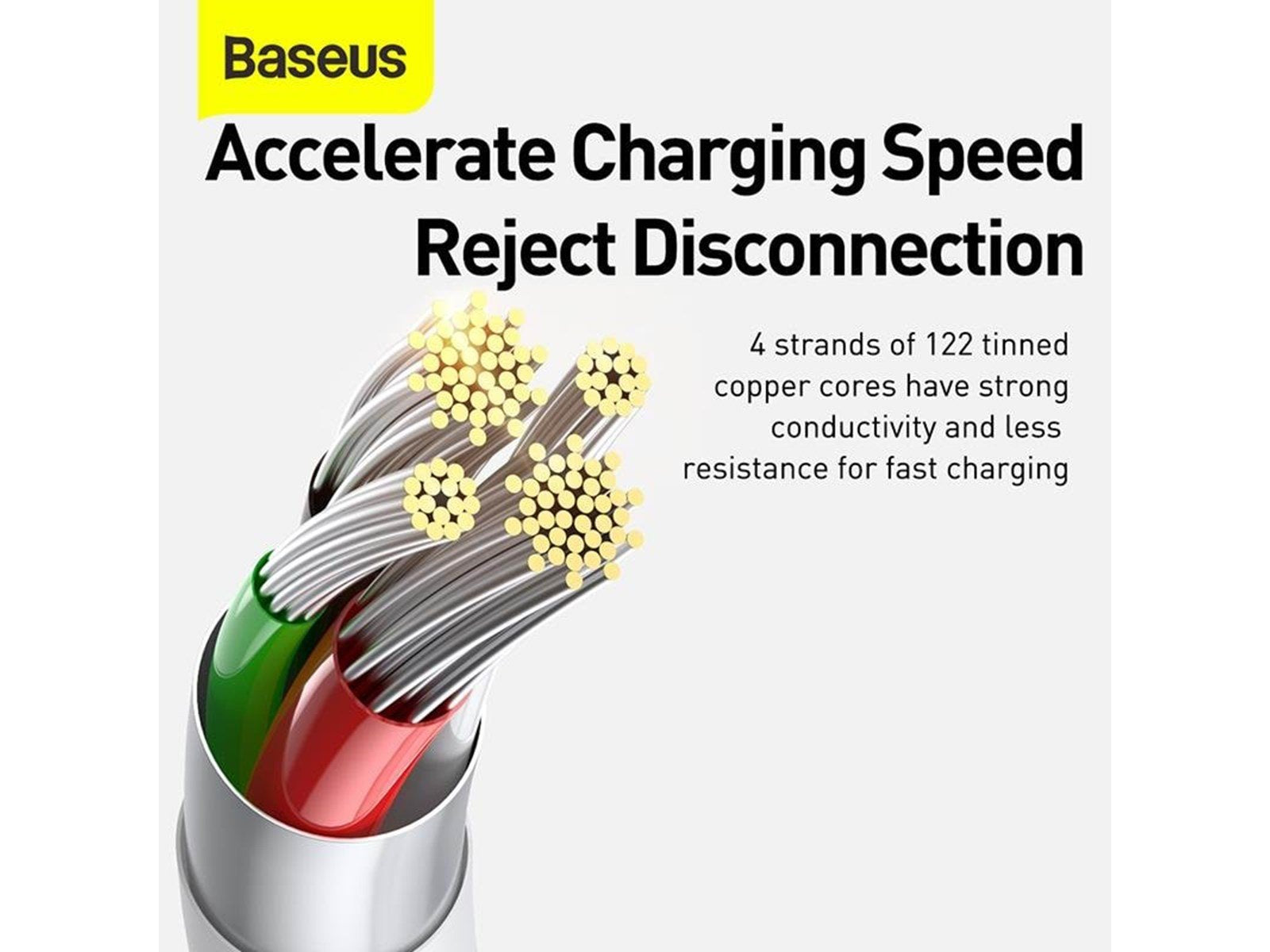 Baseus Superior Series USB to micro USB / USB-C / Lightning 3.5A 1.2m (white)