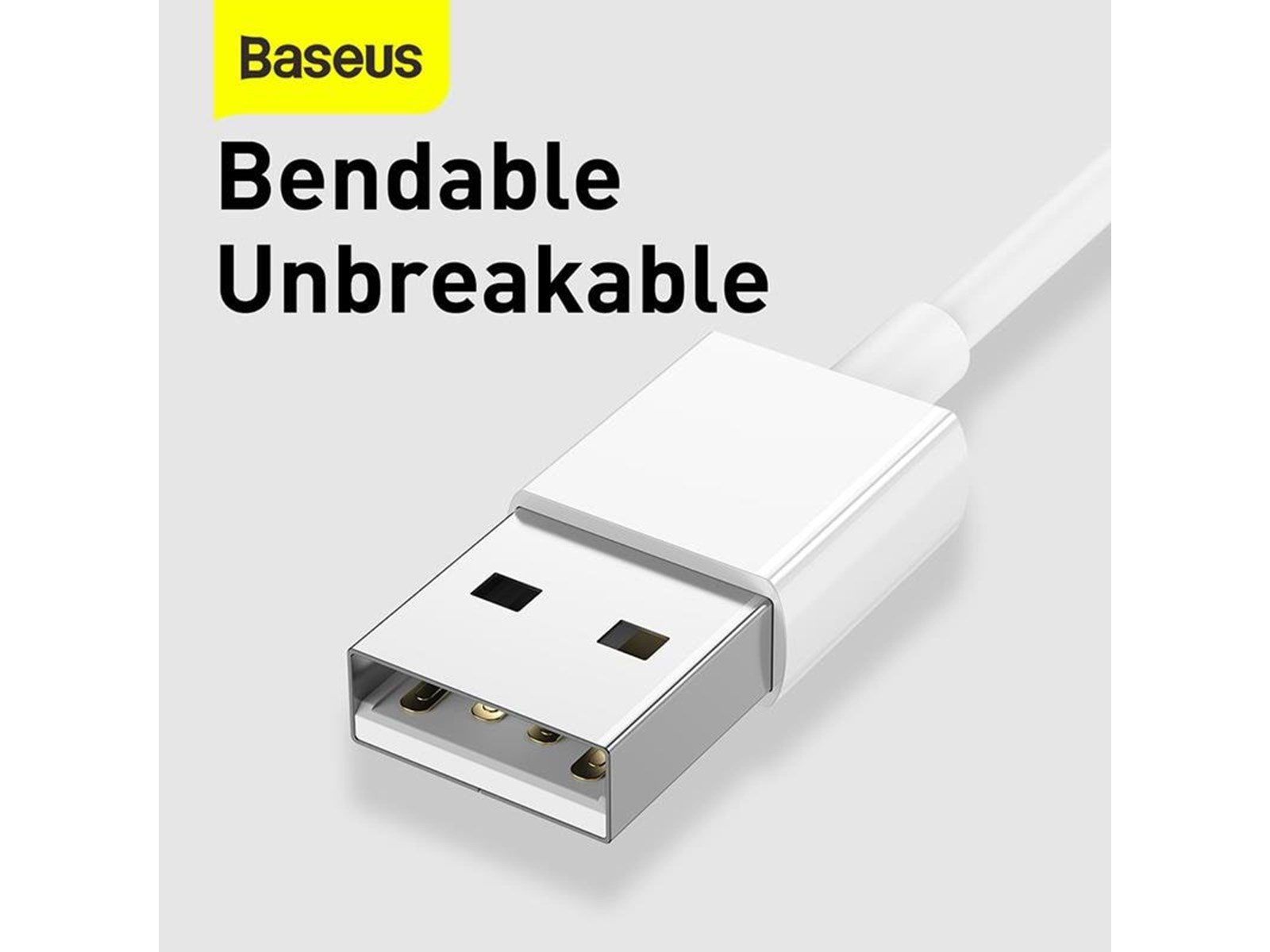 Baseus Superior Series USB to micro USB / USB-C / Lightning 3.5A 1.2m (white)