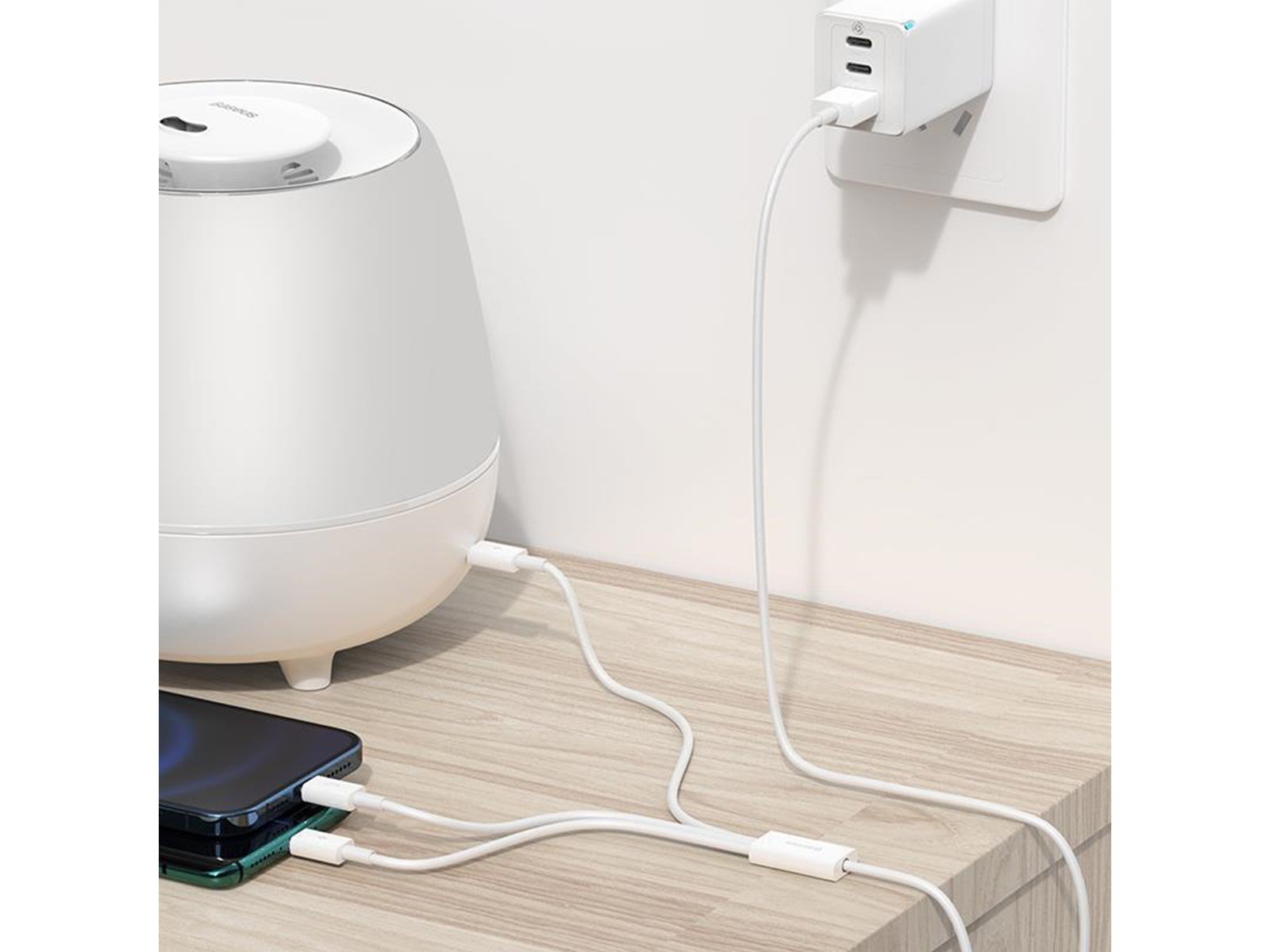 Baseus Superior Series USB to micro USB / USB-C / Lightning 3.5A 1.2m (white)