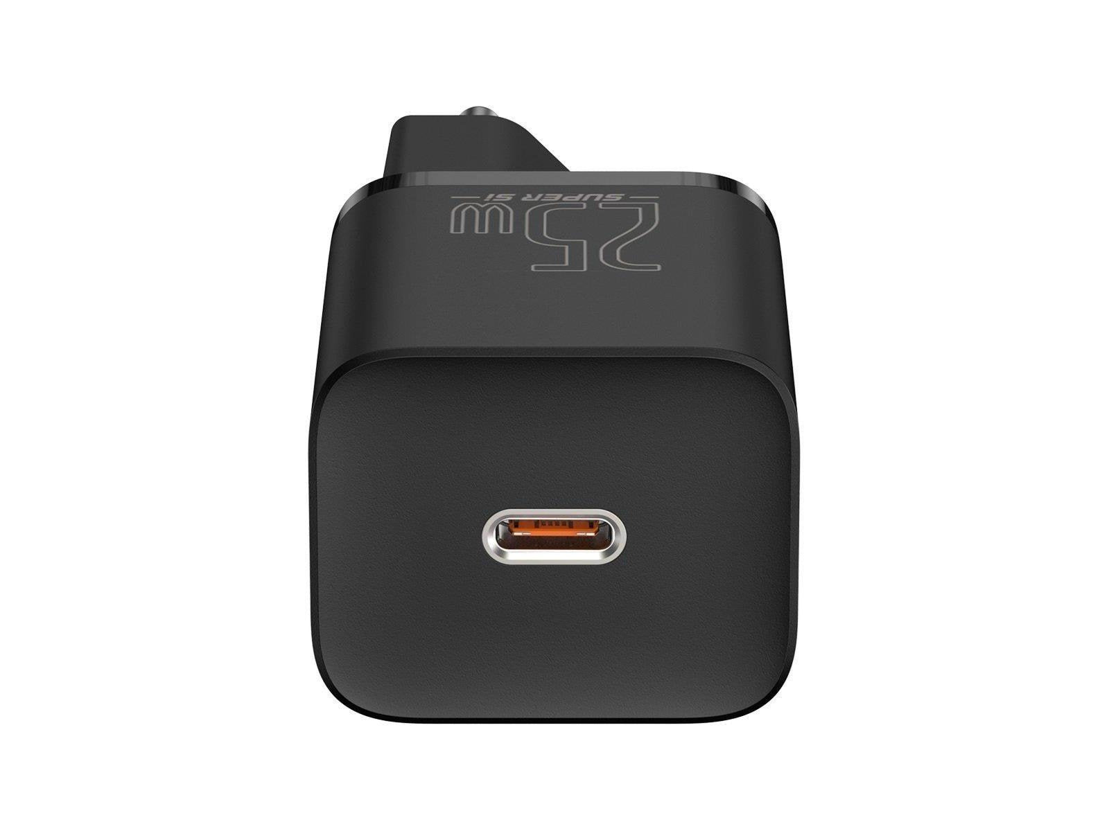 Baseus Super Si Quick Charger 1C 25W with USB-C cable for USB-C 1m (black)