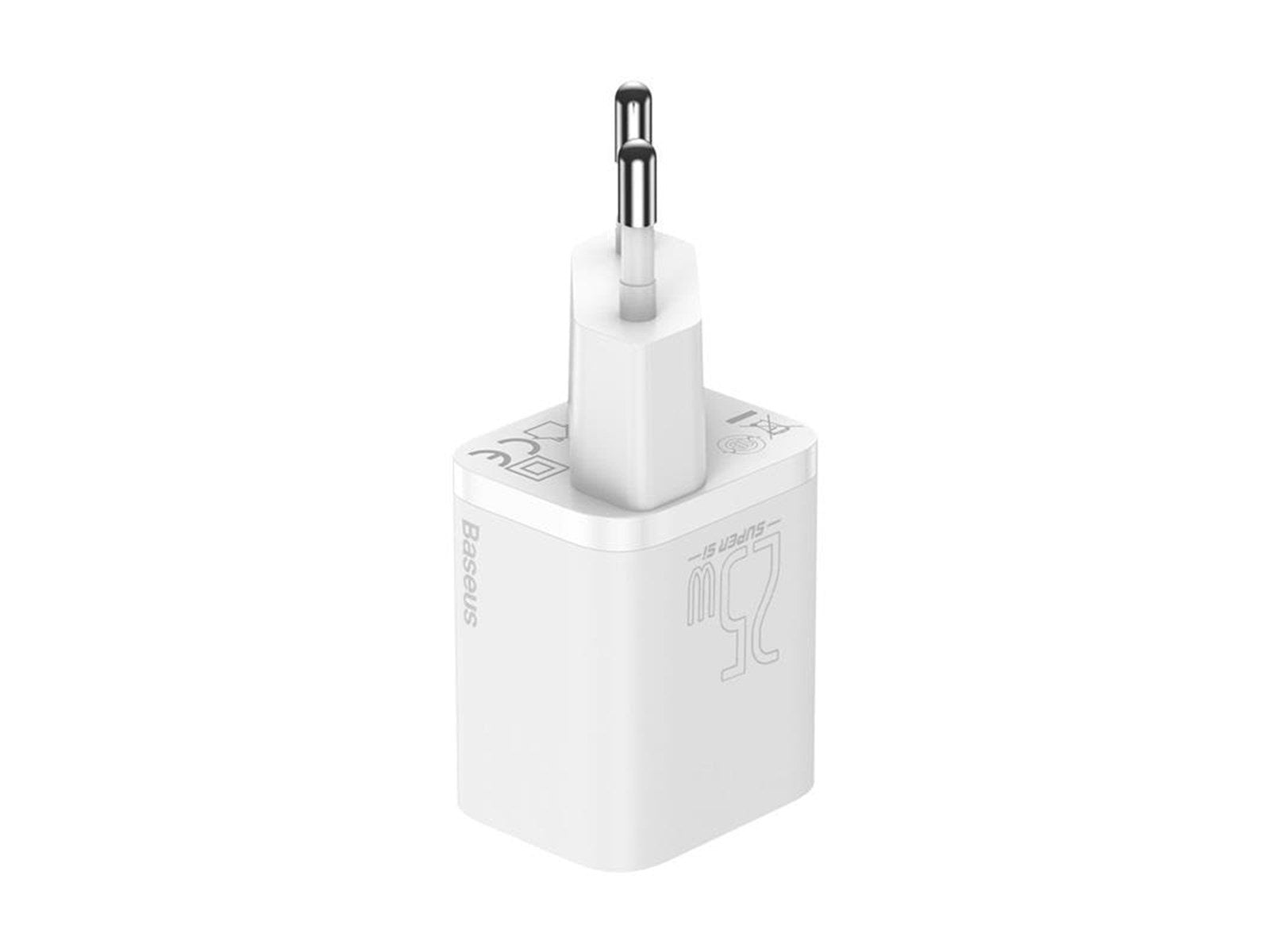 Baseus Super Si Quick Charger 1C 25W with USB-C cable for USB-C 1m (white)