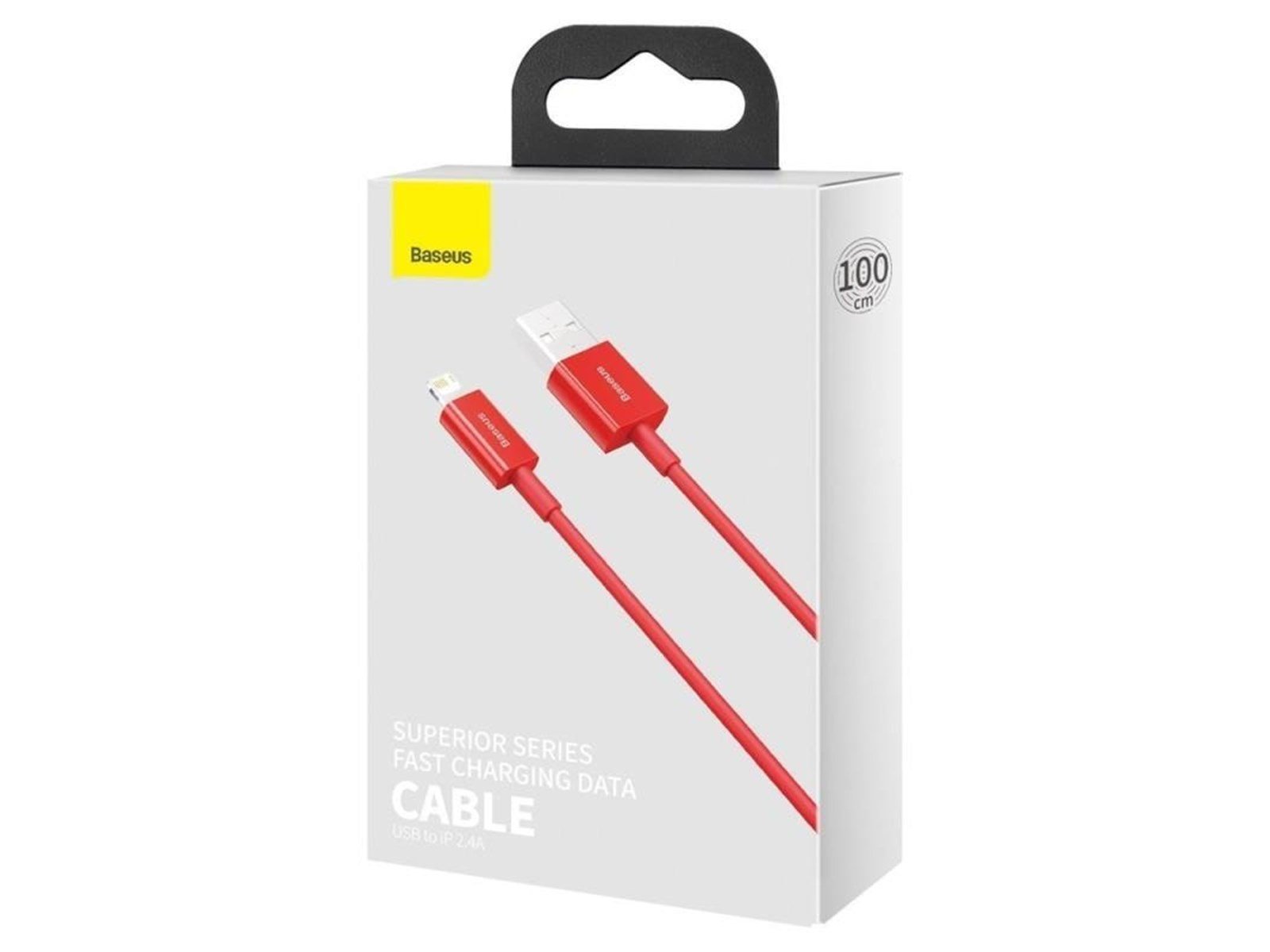 Baseus Superior Series Cable USB to iP 2.4A 1m (red)