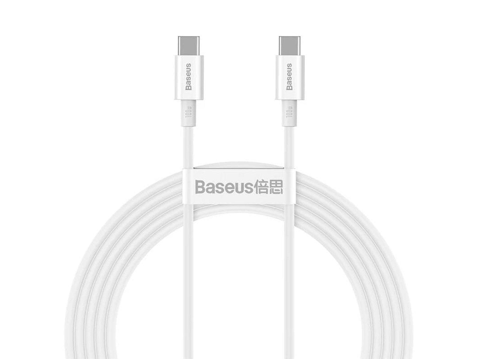 Baseus Superior Series Cable USB-C to USB-C 100W 1m (white)