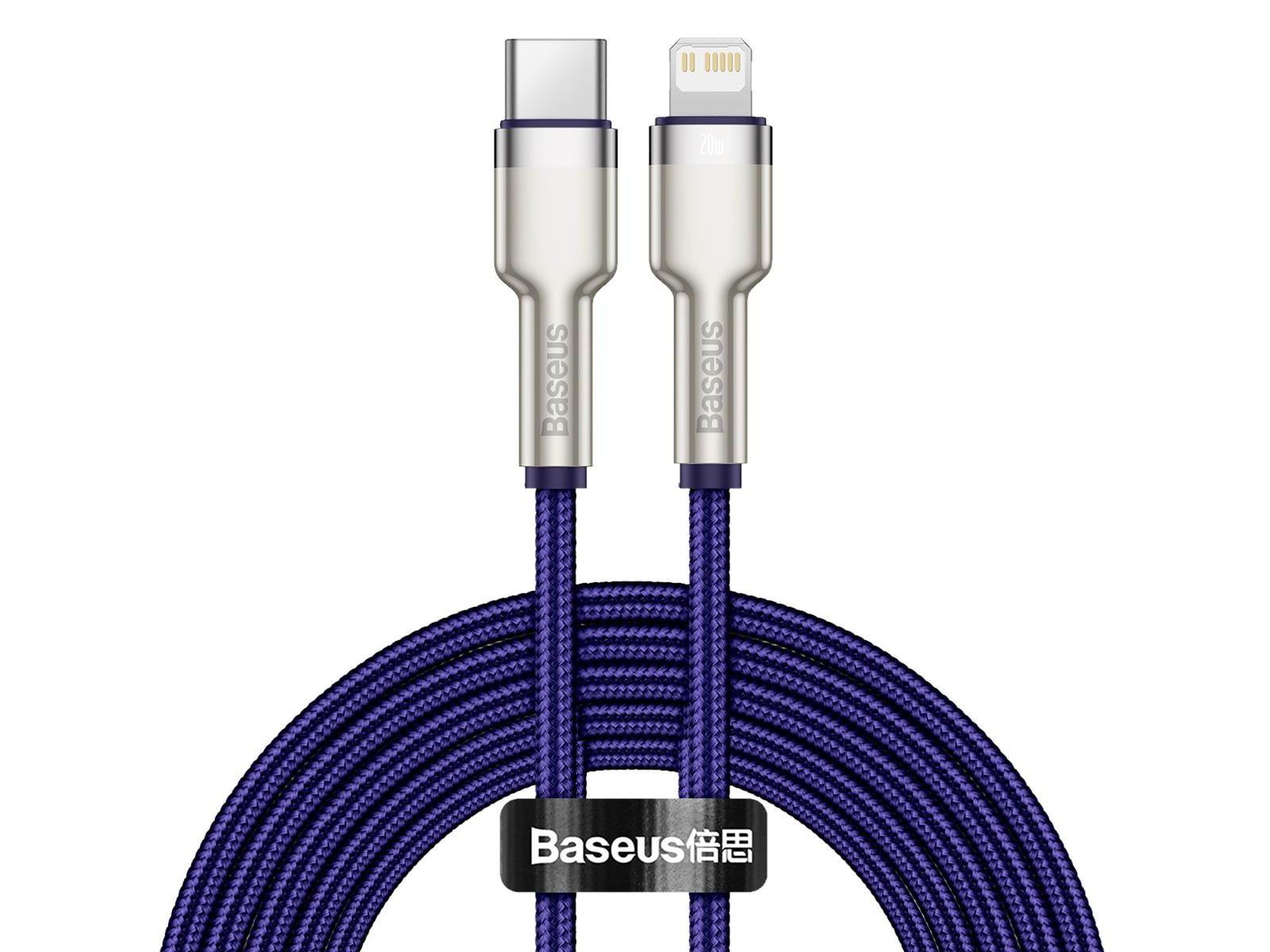Baseus USB-C cable for Lightning  Cafule PD 20W 1m (purple)