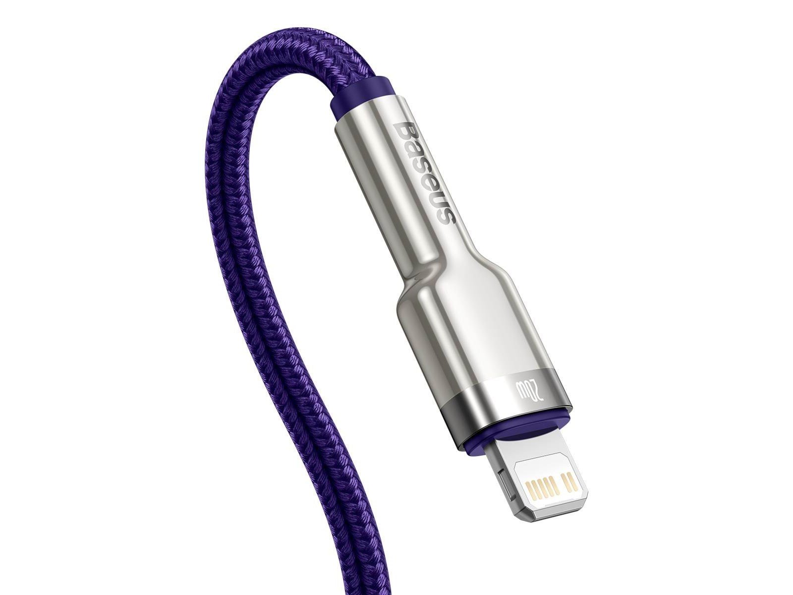 Baseus USB-C cable for Lightning  Cafule PD 20W 1m (purple)