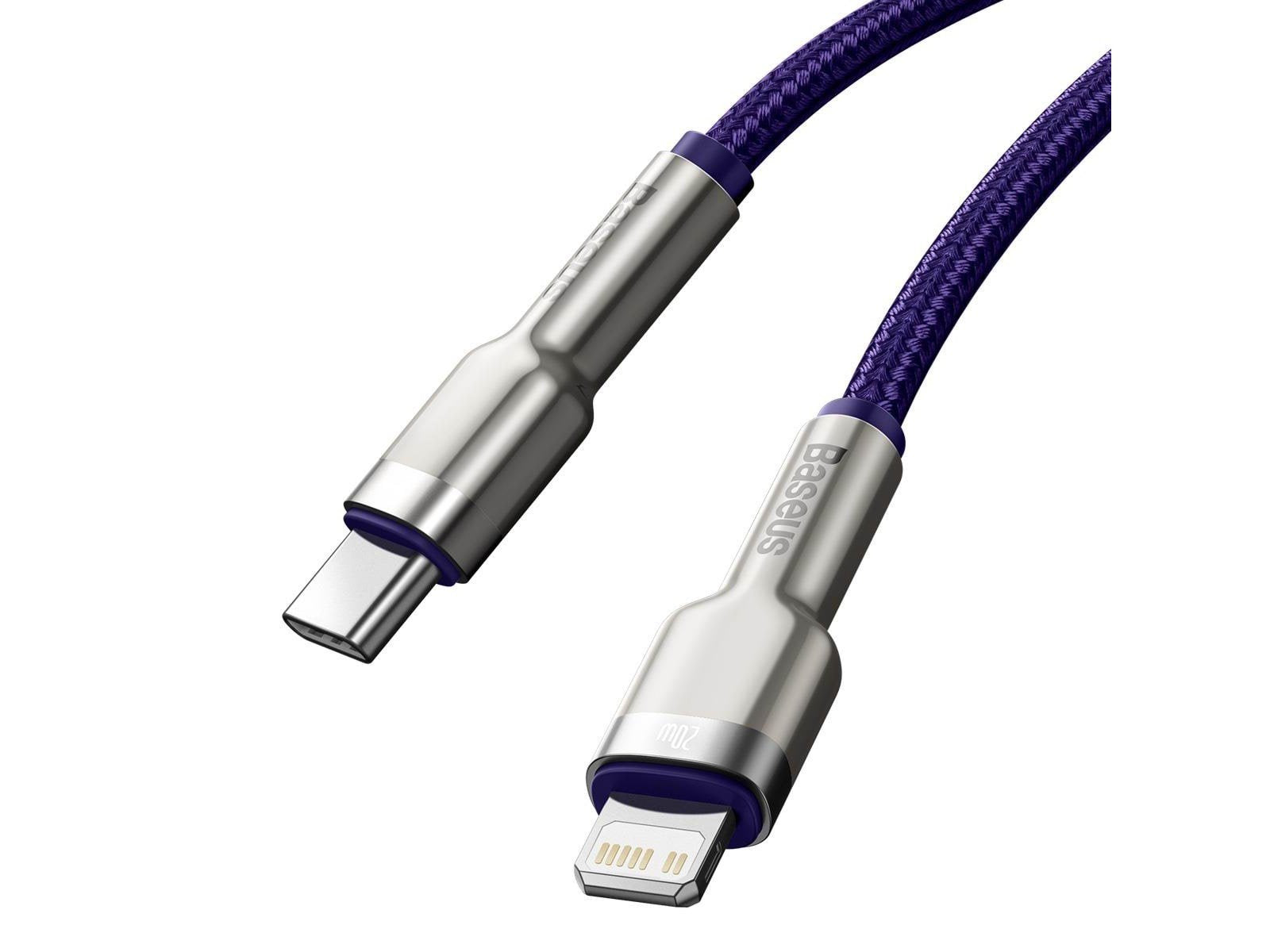 Baseus USB-C cable for Lightning  Cafule PD 20W 1m (purple)