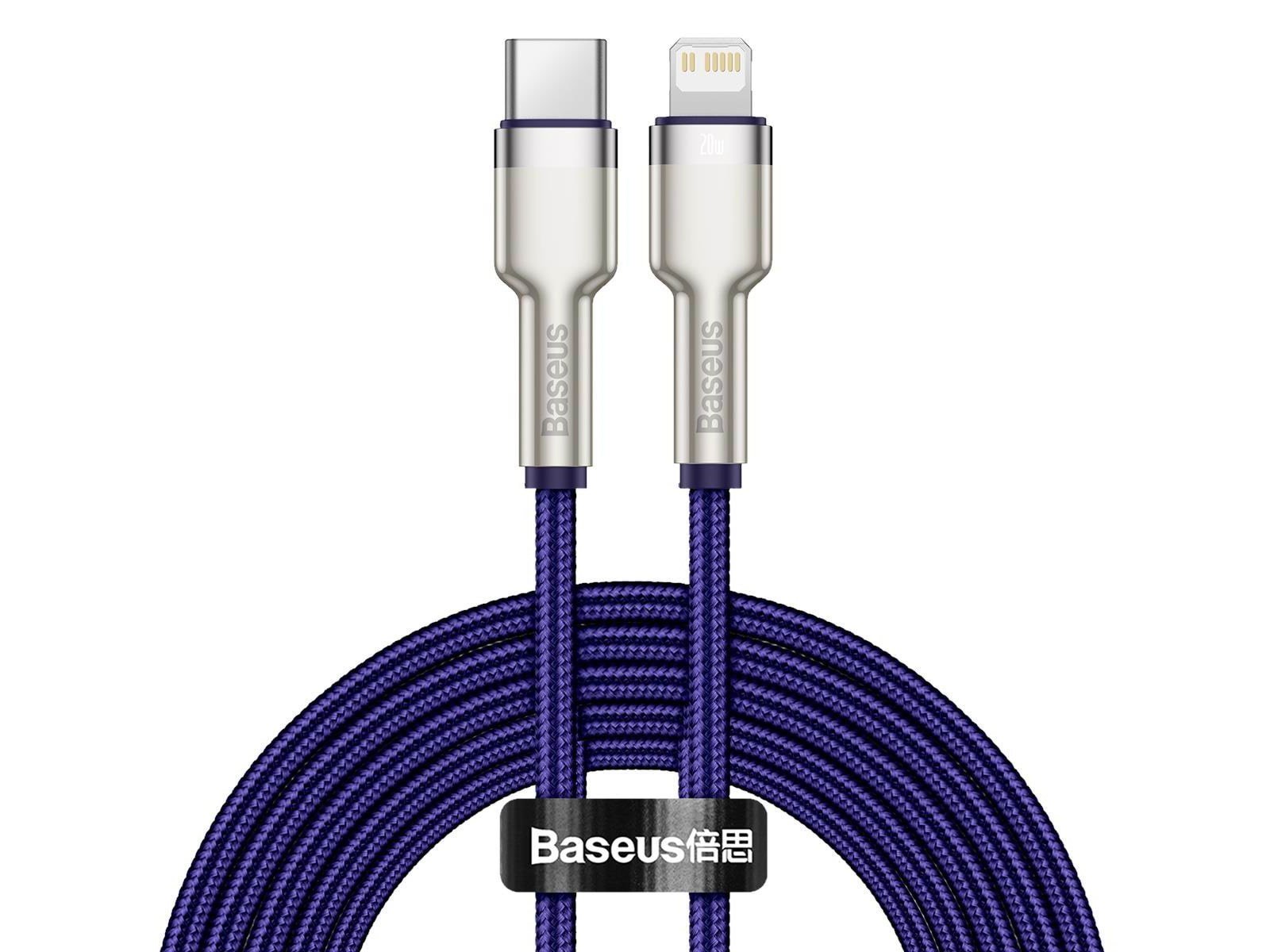 Baseus USB-C cable for Lightning  Cafule PD 20W 1m (purple)