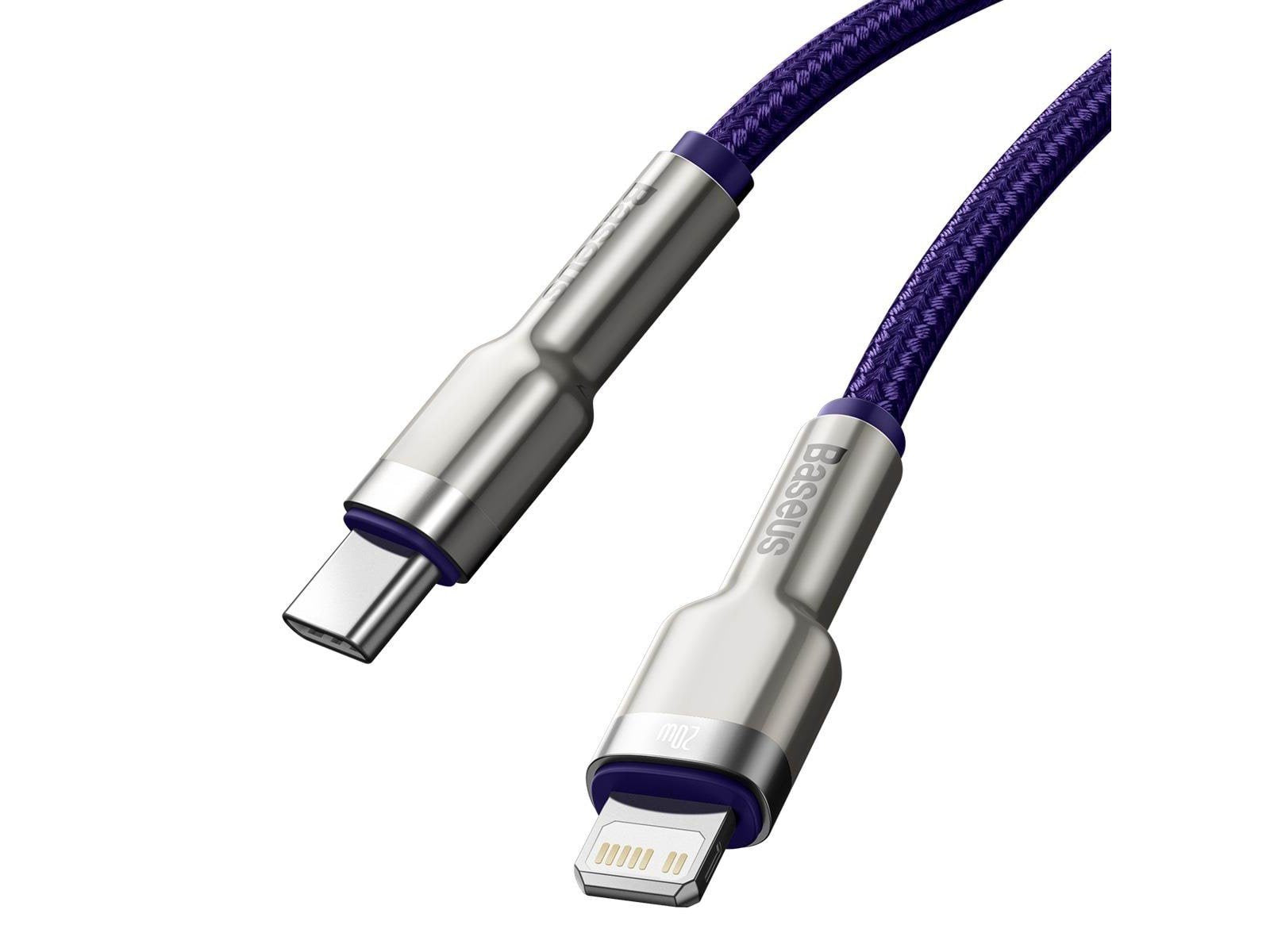 Baseus USB-C cable for Lightning  Cafule PD 20W 1m (purple)