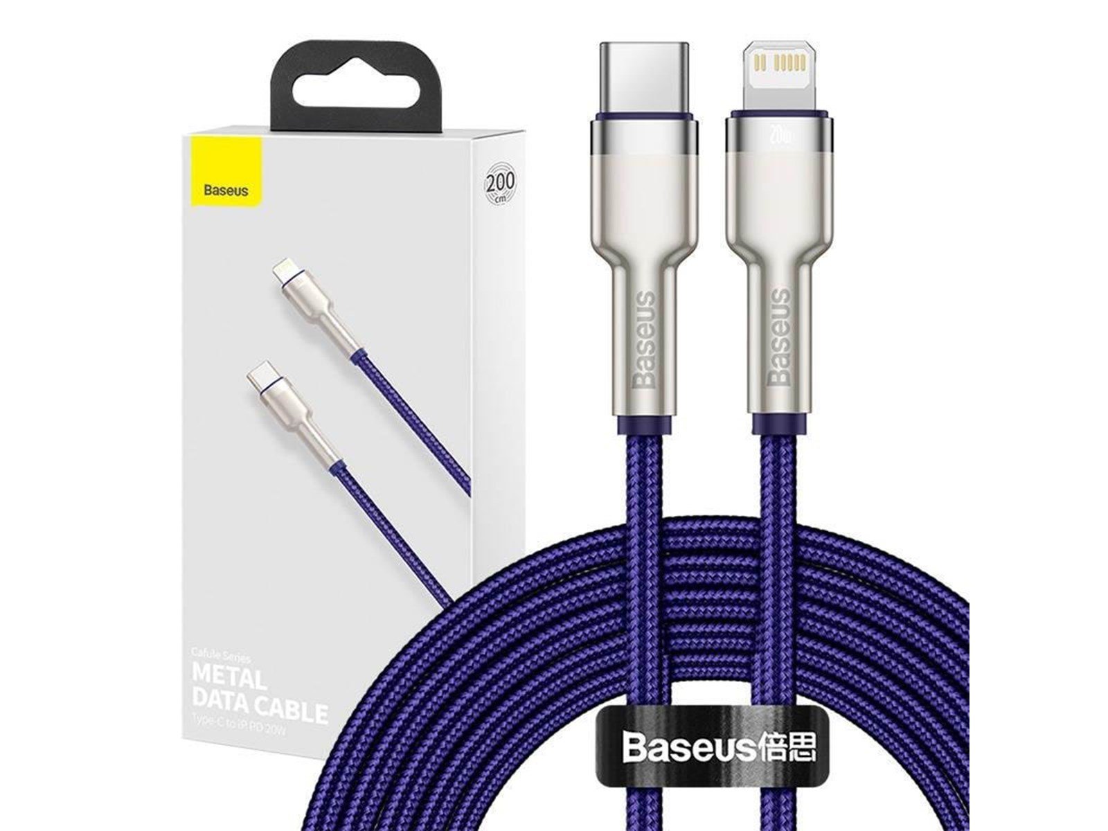Baseus Cafule Series USB-C cable for Lightning 20W 2m (purple)