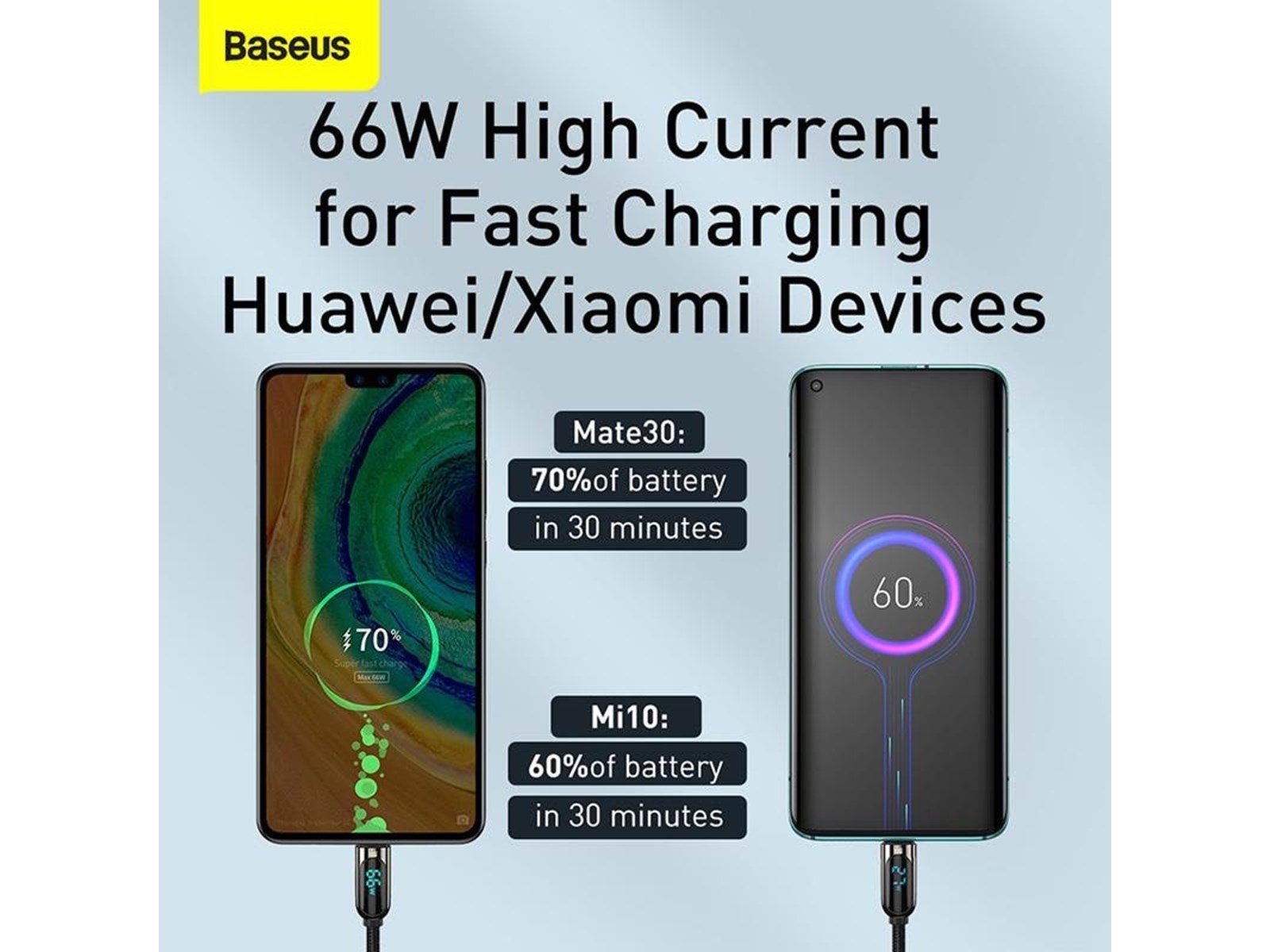 Baseus Display Cable USB to Type-C 66W 1m (black)