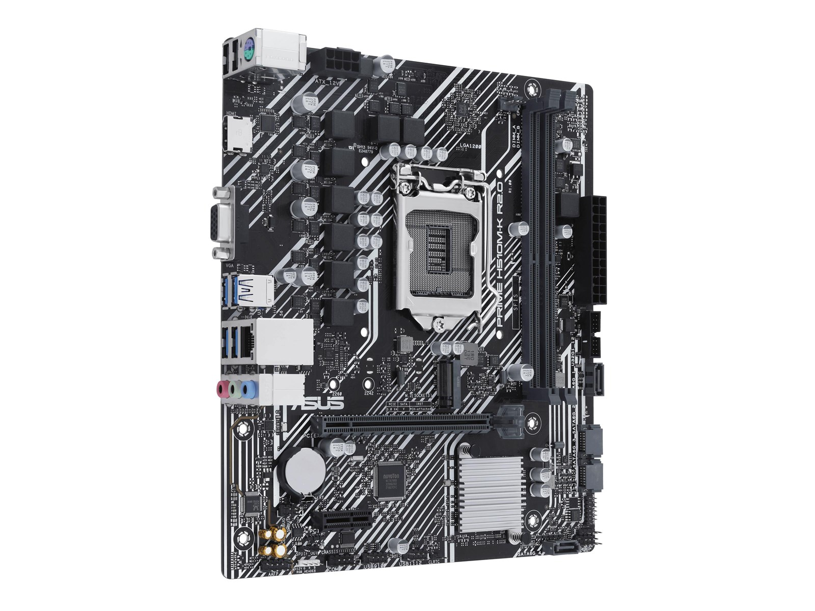 ASUS PRIME H510M-K R2.0 Mainboard - Intel H470 - Intel LGA1200 socket - DDR4 RAM - Micro-ATX