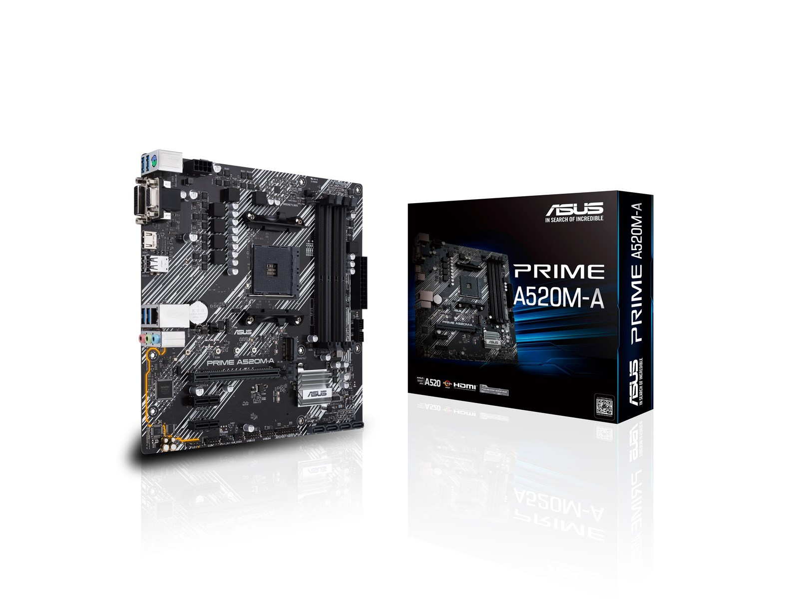 ASUS PRIME A520M-A II/CSM Mainboard - AMD A520 - AMD AM4 socket - DDR4 RAM - Micro-ATX