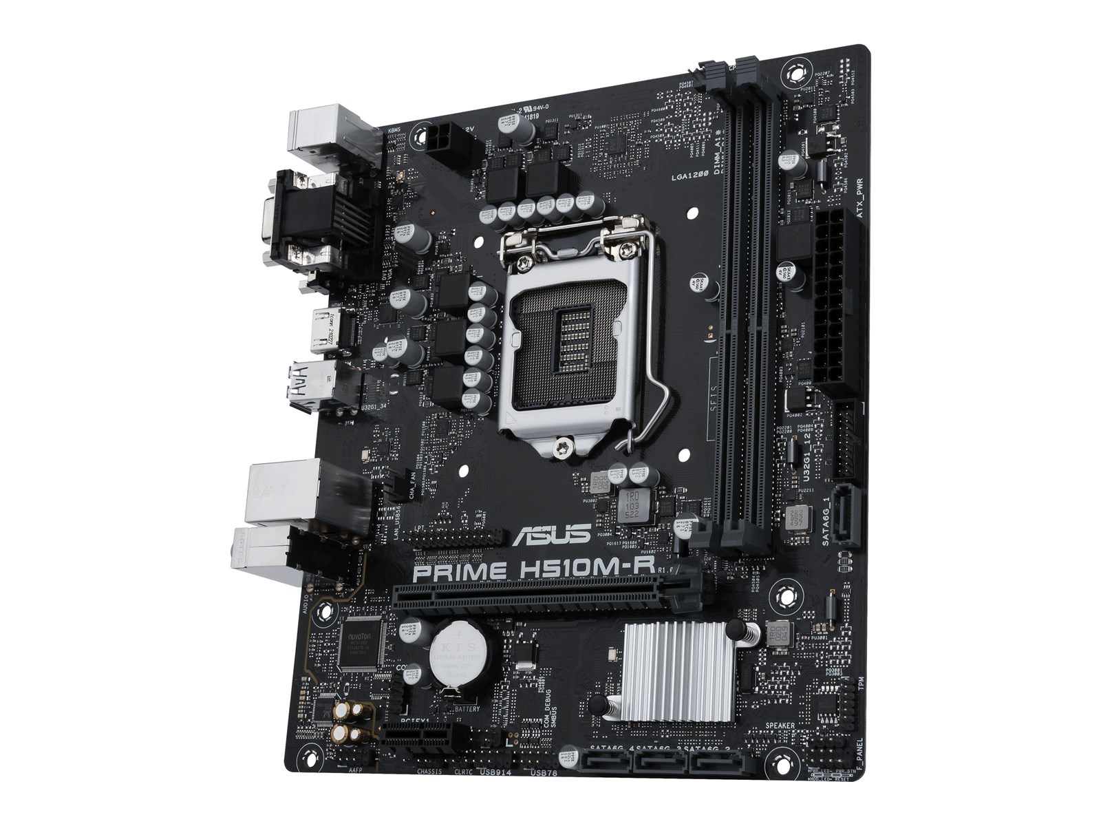 ASUS PRIME H510M-R R2.0 Mainboard - Intel H470 - Intel LGA1200 socket - DDR4 RAM - Micro-ATX