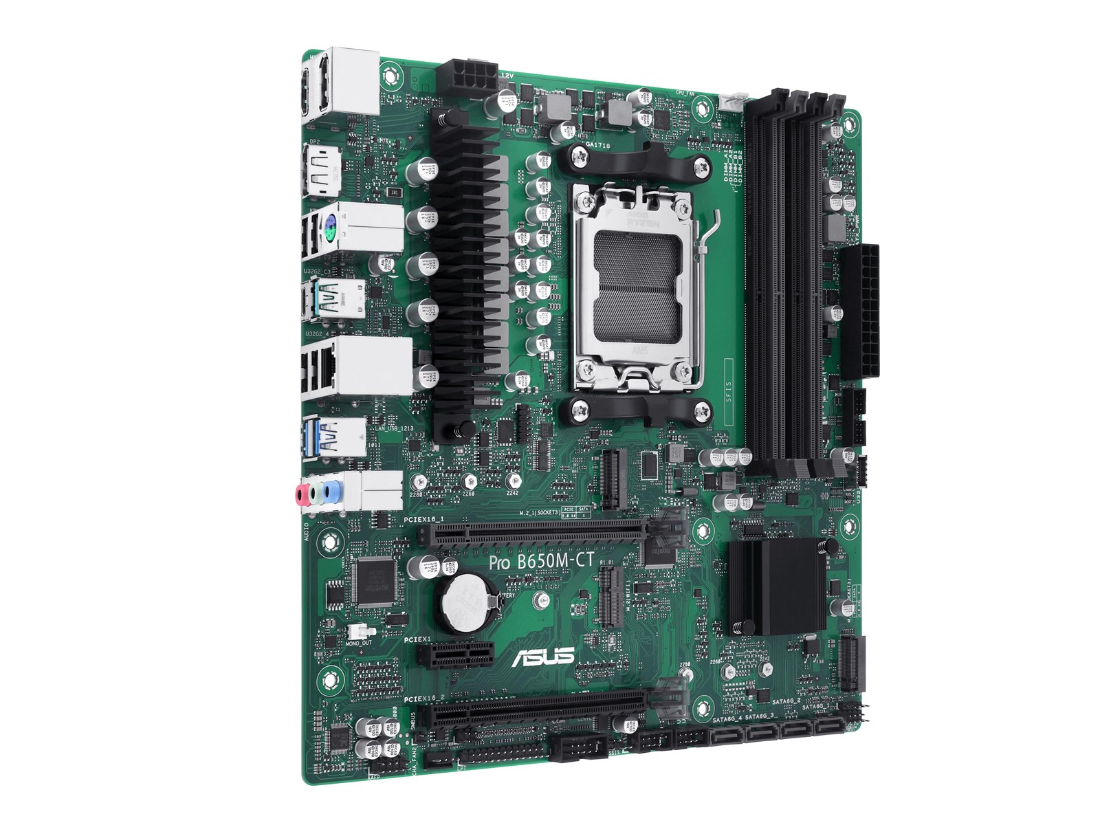 ASUS PRO B650M-CT-CSM Mainboard - AMD B650 - AMD AM5 socket - DDR5 RAM - Micro-ATX