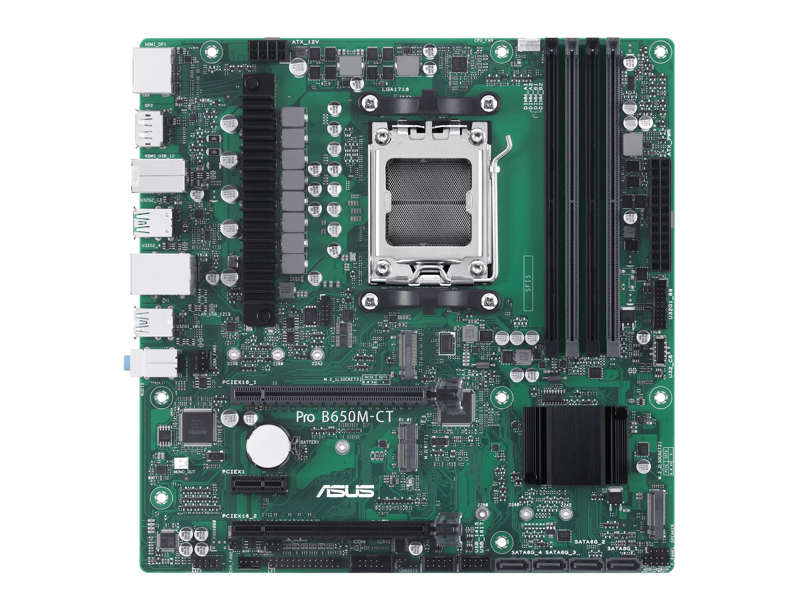 ASUS PRO B650M-CT-CSM Mainboard - AMD B650 - AMD AM5 socket - DDR5 RAM - Micro-ATX