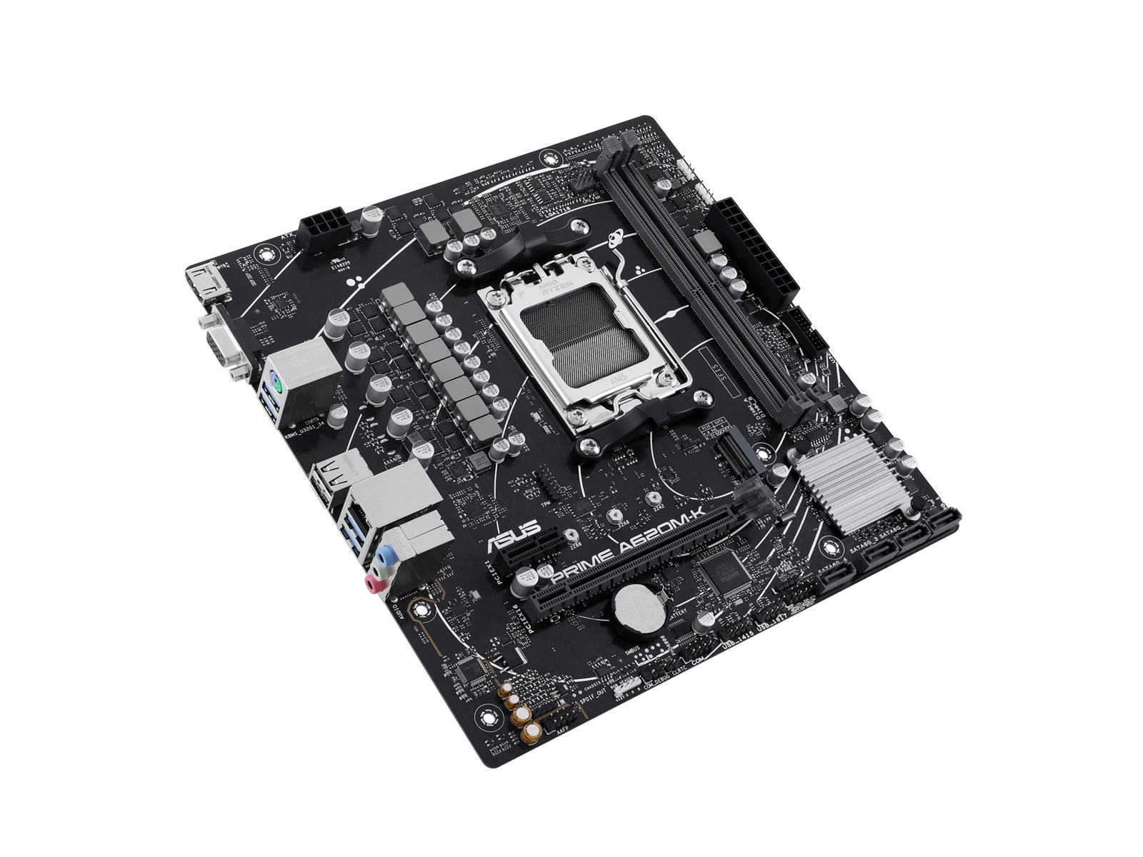 ASUS PRIME A620M-K Mainboard - AMD A620 - AMD AM5 socket - DDR5 RAM - Micro-ATX