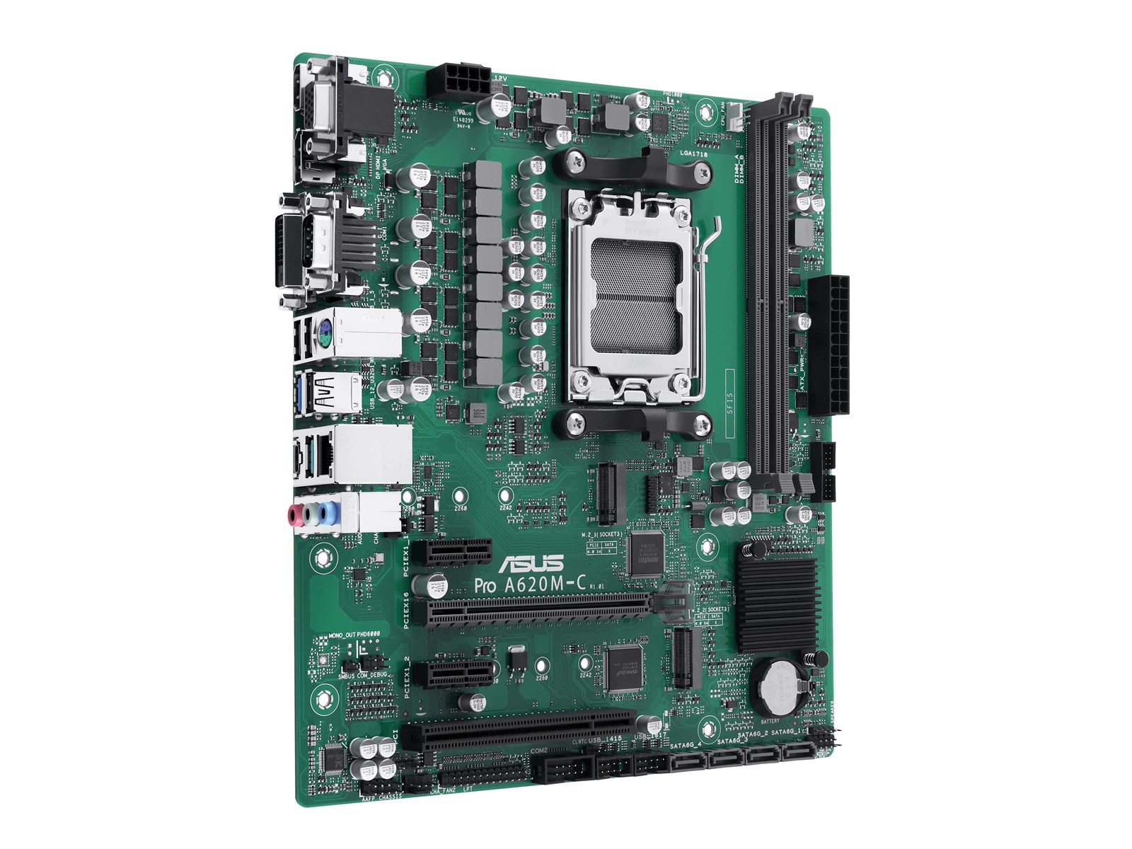 ASUS Pro A620M-C-CSM Mainboard - AMD B650 - AMD AM5 socket - DDR5 RAM - Micro-ATX