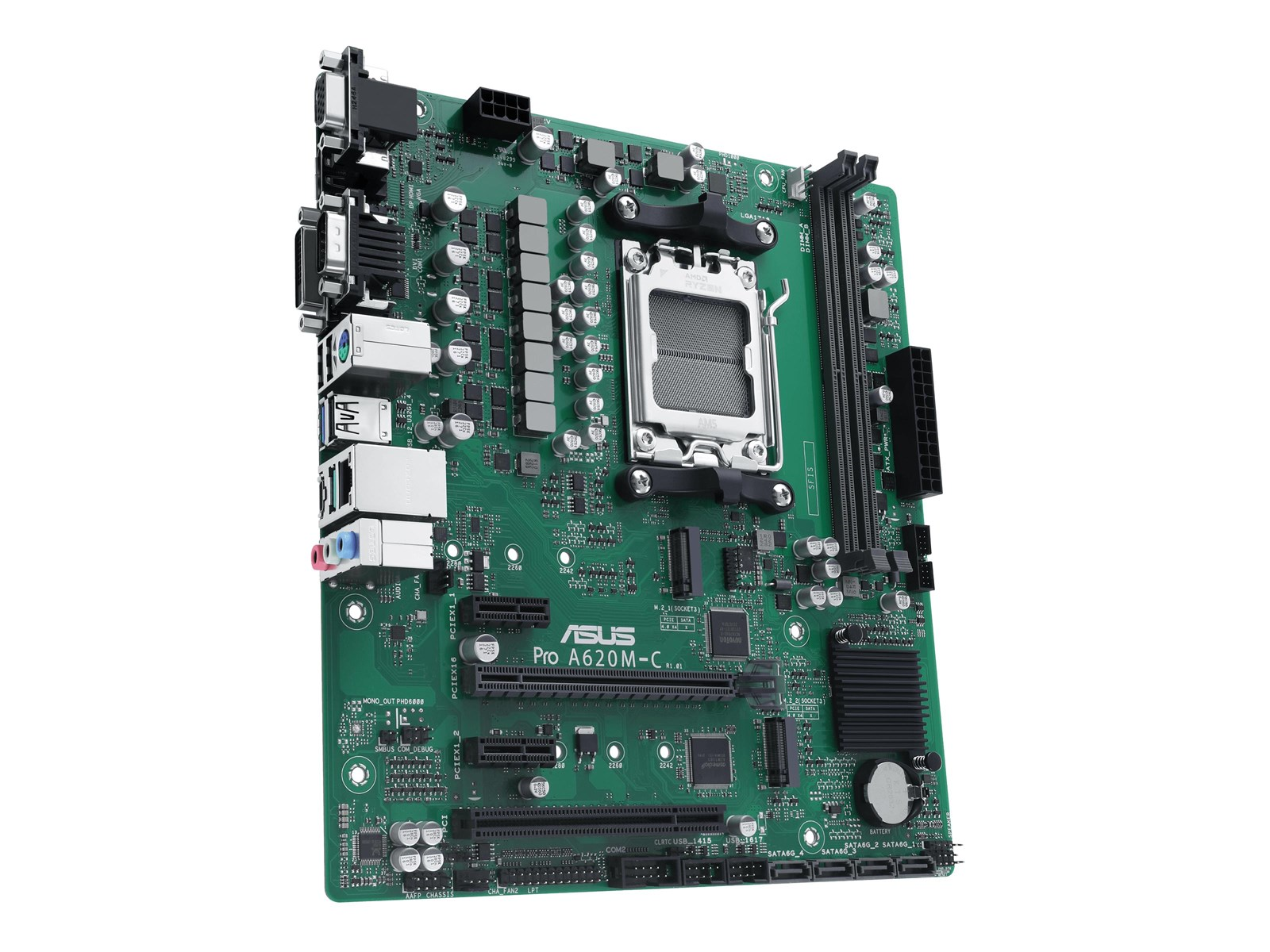ASUS Pro A620M-C-CSM Mainboard - AMD B650 - AMD AM5 socket - DDR5 RAM - Micro-ATX