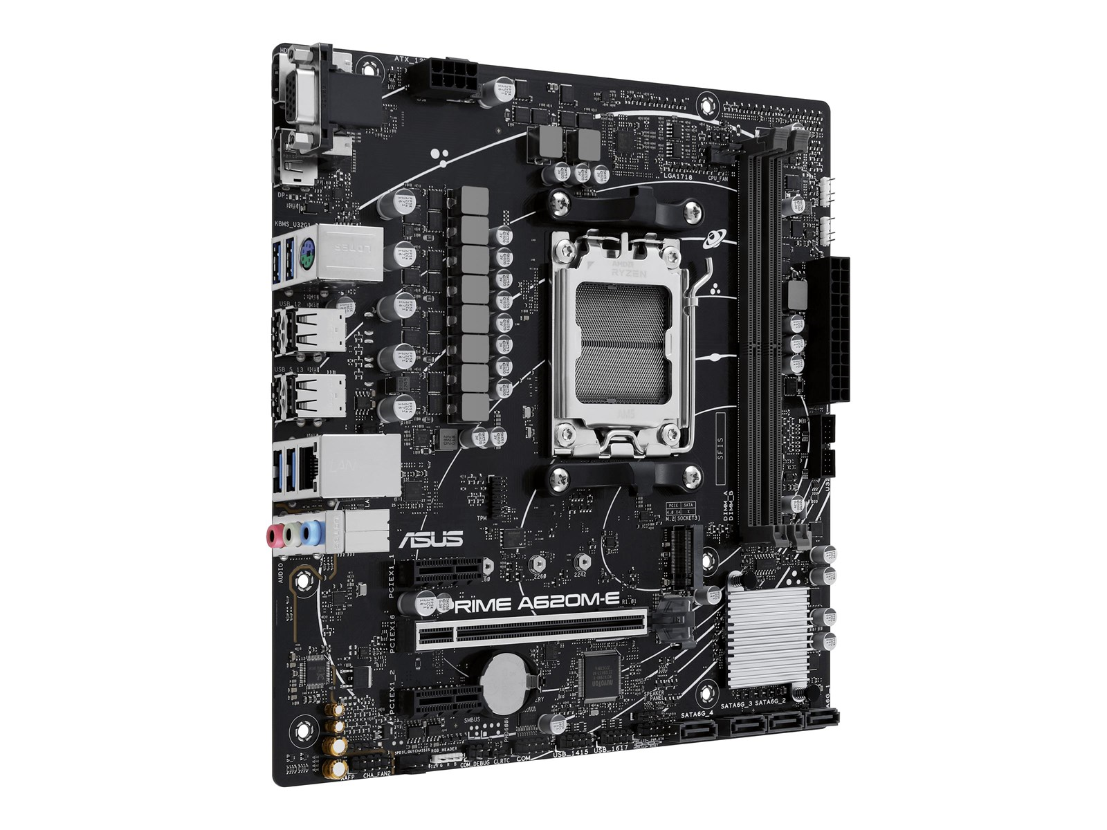 ASUS PRIME A620M-E-CSM Mainboard - AMD A620 - AMD AM5 socket - DDR5 RAM - Micro-ATX