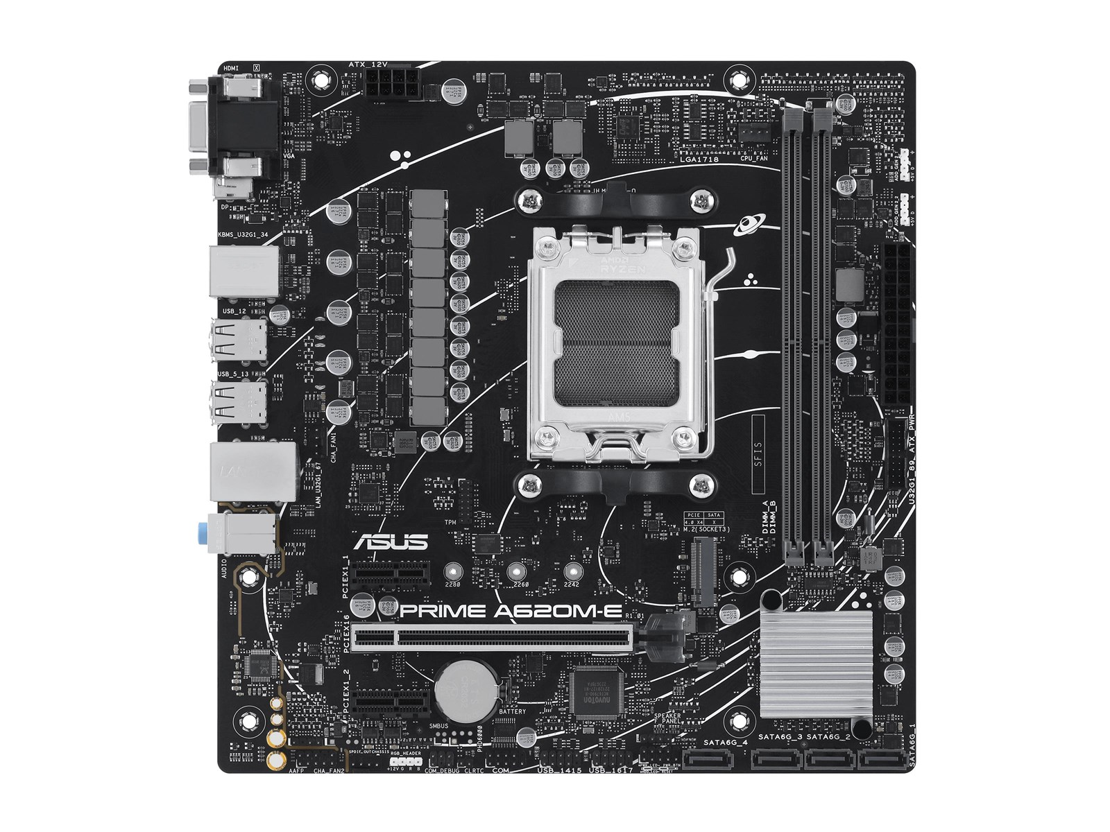 ASUS PRIME A620M-E-CSM Mainboard - AMD A620 - AMD AM5 socket - DDR5 RAM - Micro-ATX