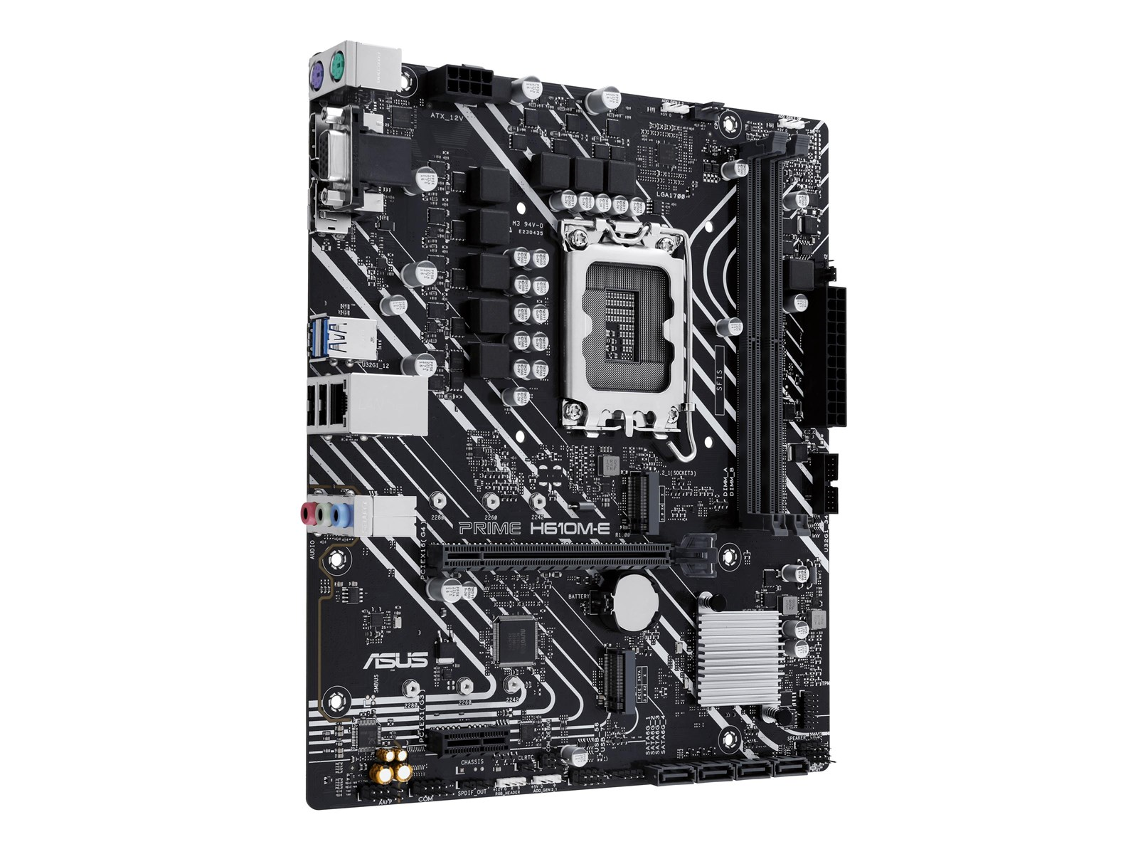 ASUS PRIME H610M-E-CSM Mainboard - Intel H610 - Intel LGA1700 socket - DDR5 RAM - Micro-ATX