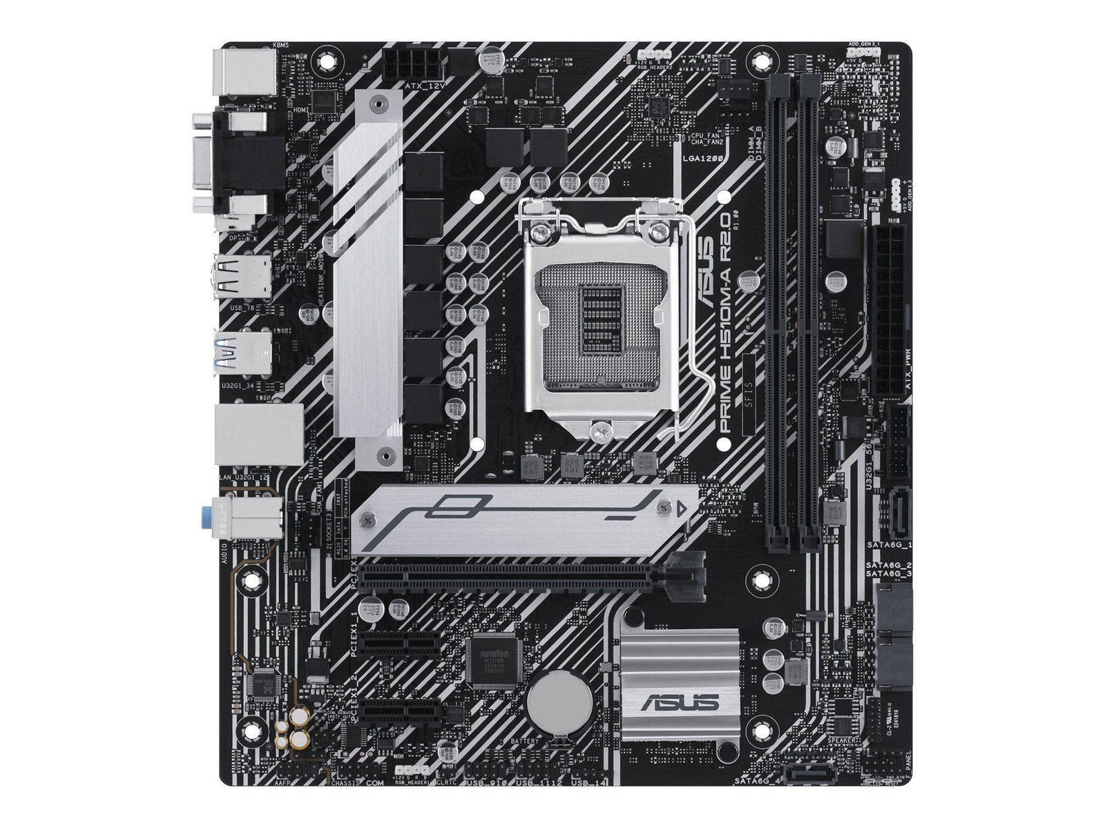 ASUS PRIME H510M-A R2.0 Mainboard - Intel H470 - Intel LGA1200 socket - DDR4 RAM - Micro-ATX
