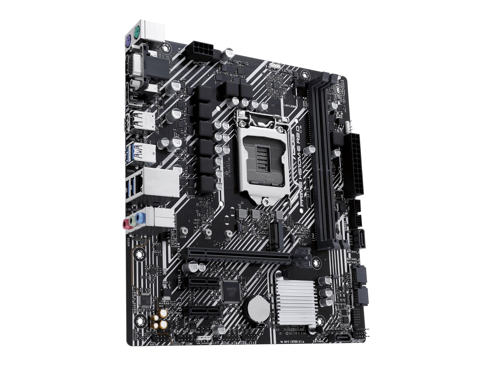 ASUS PRIME H510M-E R2.0 Mainboard - Intel H470 - Intel LGA1200 socket - DDR4 RAM - Micro-ATX