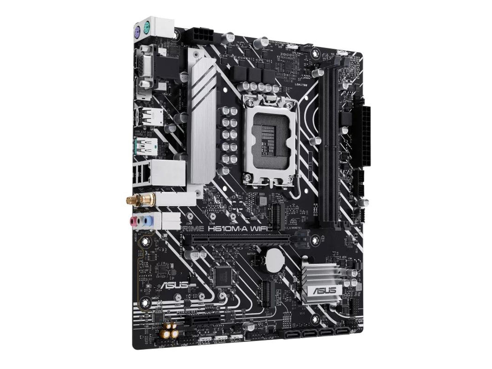 ASUS PRIME H610M-A WIFI Mainboard - Intel H610 - Intel LGA1700 socket - DDR5 RAM - Micro-ATX
