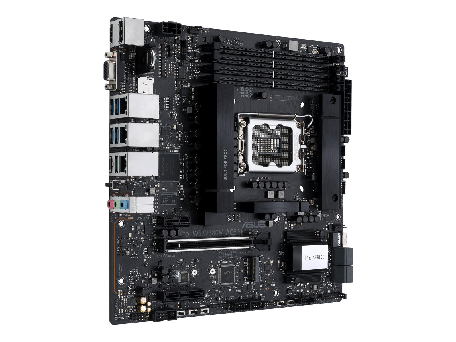 ASUS PRO WS W680M-ACE SE Mainboard - Intel W680 - Intel LGA1700 socket - DDR5 RAM - Micro-ATX