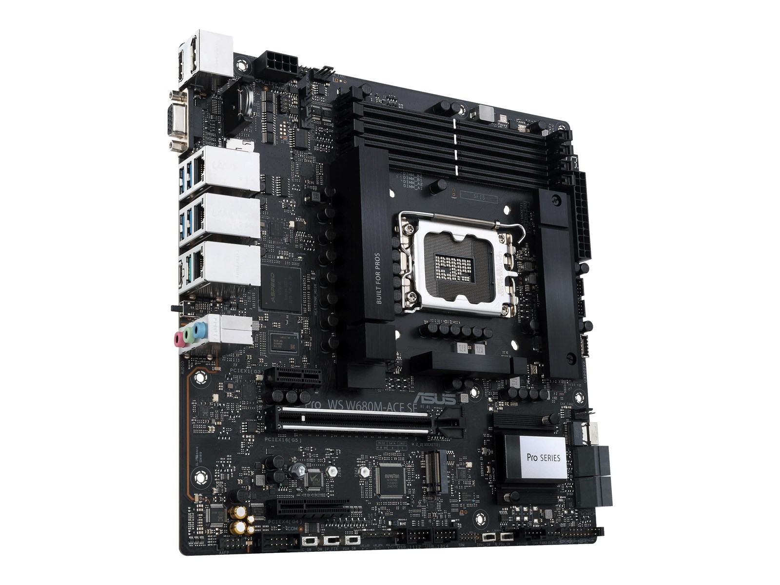ASUS PRO WS W680M-ACE SE Mainboard - Intel W680 - Intel LGA1700 socket - DDR5 RAM - Micro-ATX