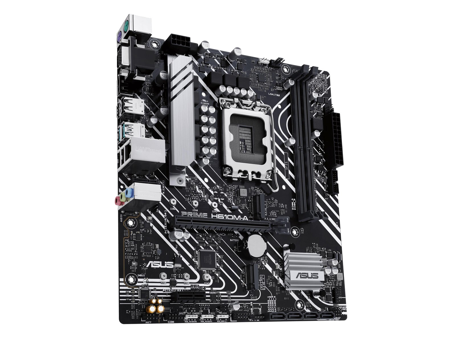 ASUS PRIME H610M-A-CSM Mainboard - Intel H610 - Intel LGA1700 socket - DDR5 RAM - Micro-ATX