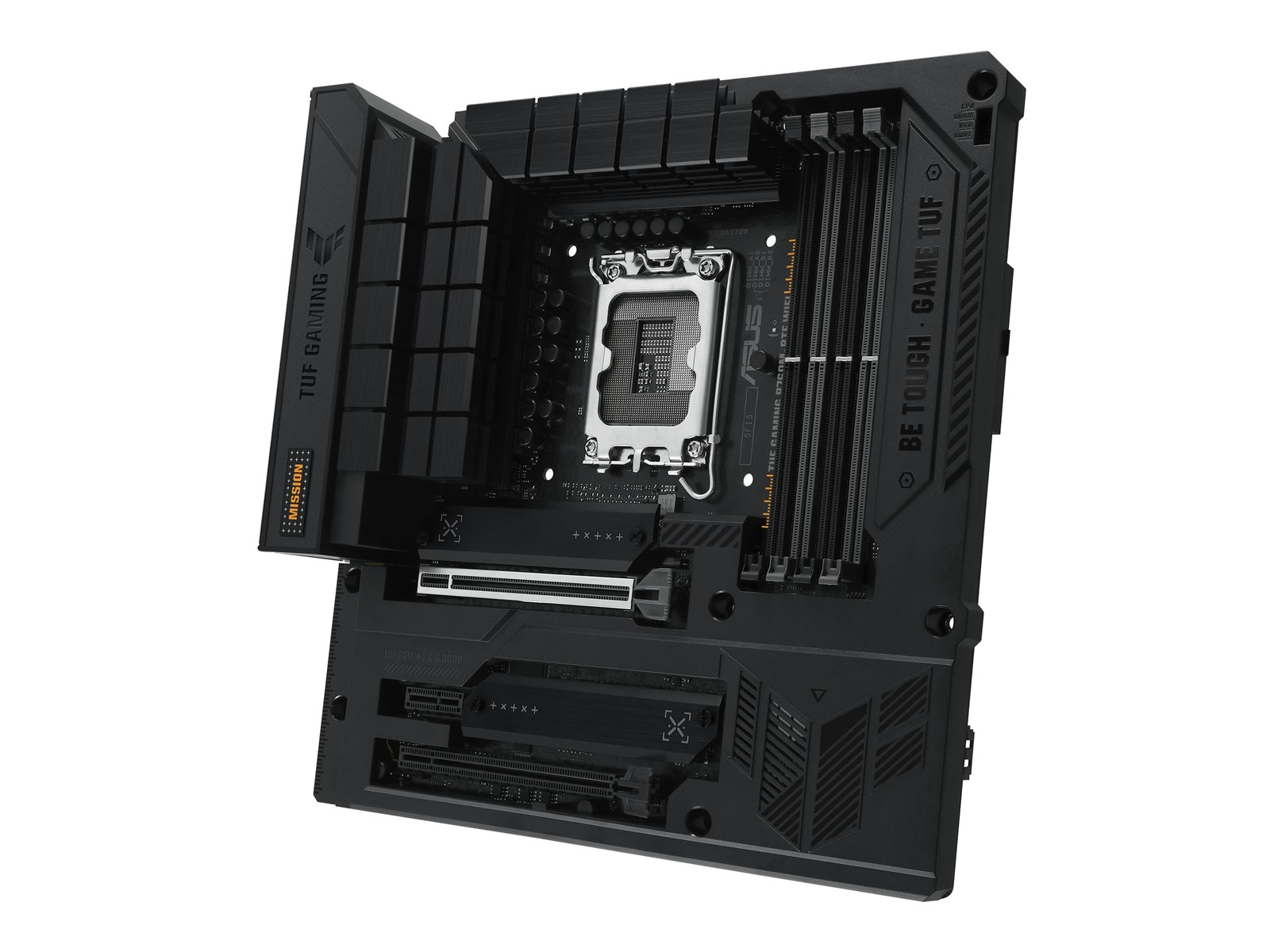 ASUS TUF GAMING B760M-BTF WIFI Mainboard - Intel B760 - Intel LGA1700 socket - DDR5 RAM - Micro-ATX (BTF Standard)