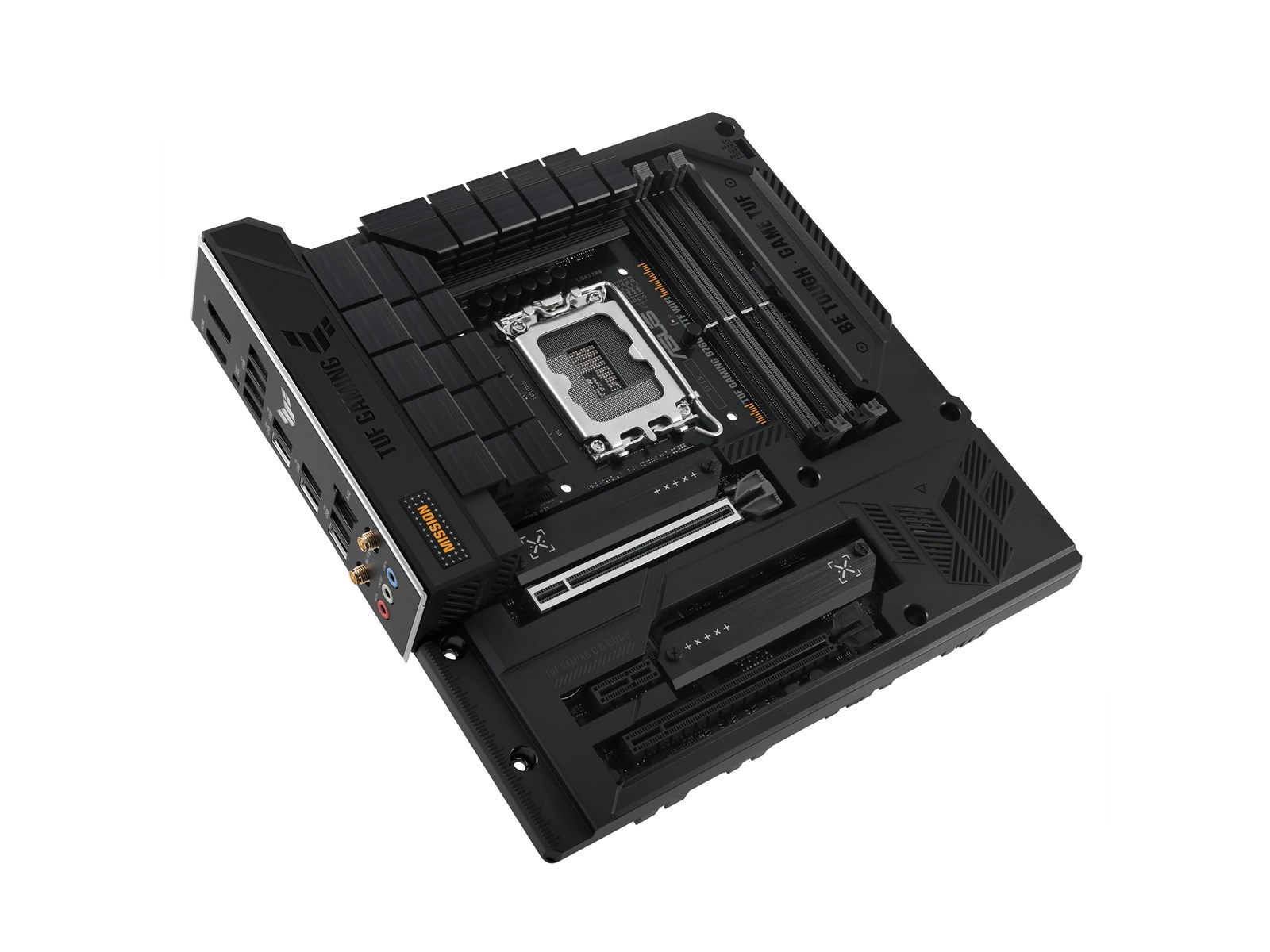 ASUS TUF GAMING B760M-BTF WIFI Mainboard - Intel B760 - Intel LGA1700 socket - DDR5 RAM - Micro-ATX (BTF Standard)