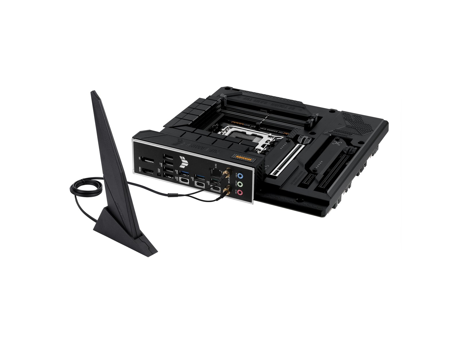 ASUS TUF GAMING B760M-BTF WIFI Mainboard - Intel B760 - Intel LGA1700 socket - DDR5 RAM - Micro-ATX (BTF Standard)