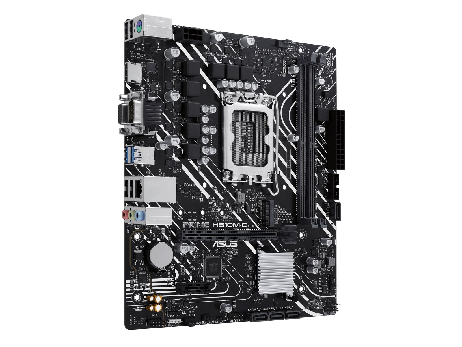 ASUS PRIME H610M-D Mainboard - Intel H610 - Intel LGA1700 socket - DDR5 RAM - Micro-ATX